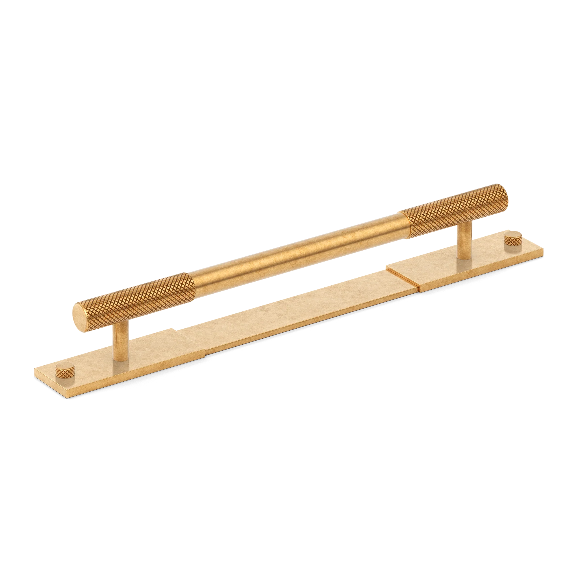 Armac Martin MIX Diamond Knurled Pull Handle With Backplate