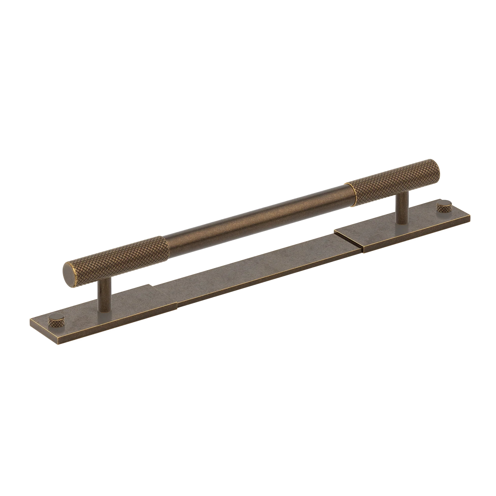 Armac Martin MIX Diamond Knurled Pull Handle With Backplate