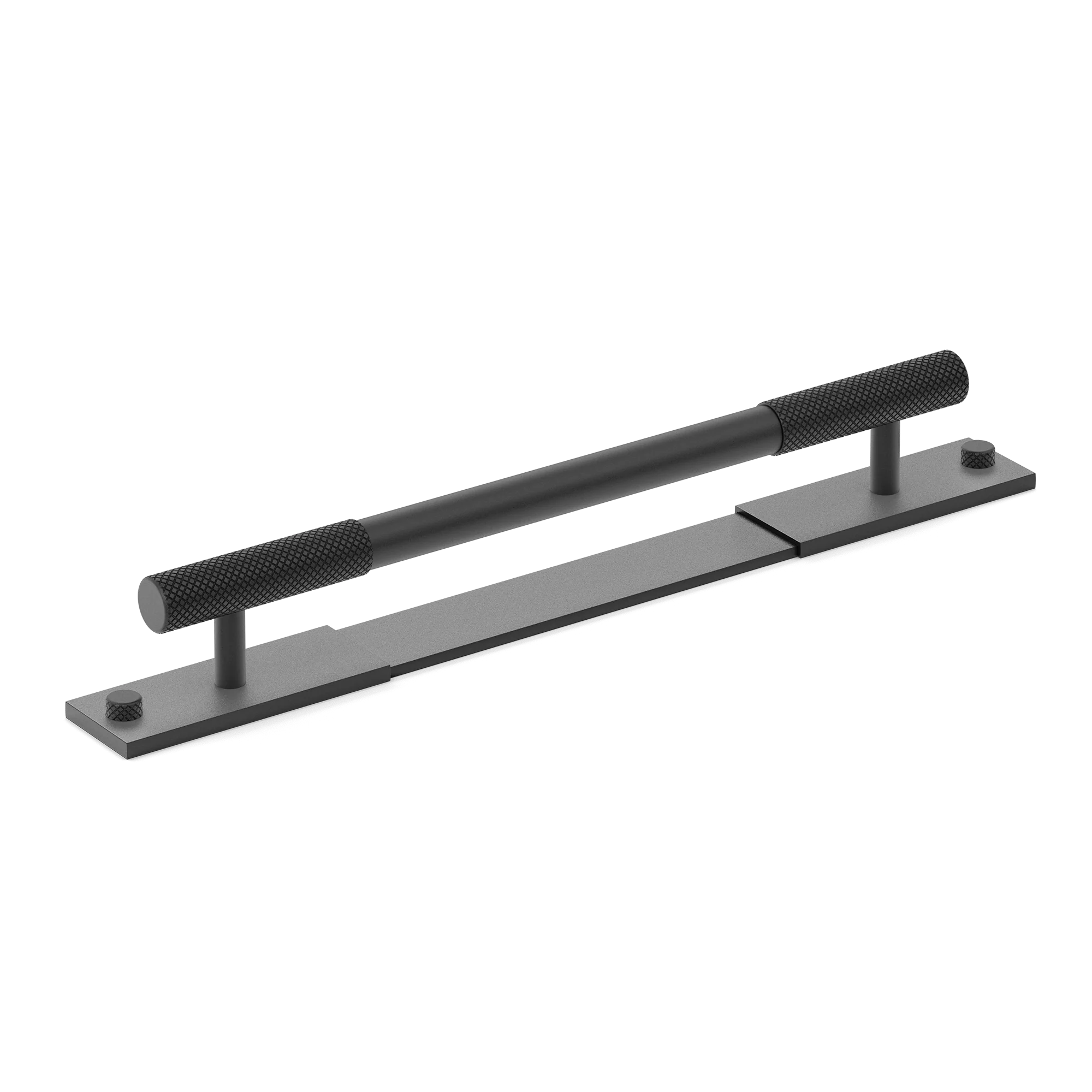 Armac Martin MIX Diamond Knurled Pull Handle With Backplate