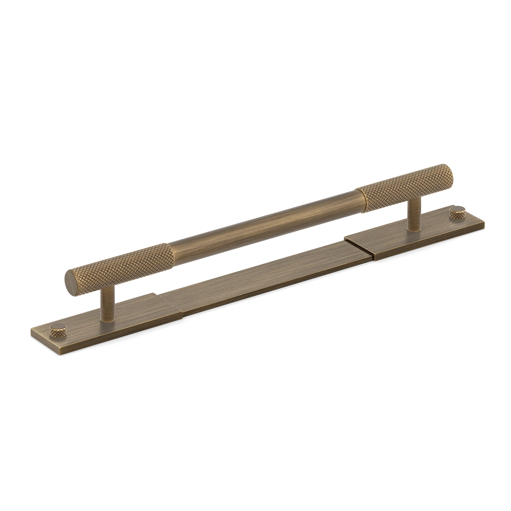 Armac Martin MIX Diamond Knurled Pull Handle With Backplate