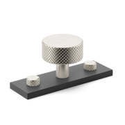 Armac Martin MIX Diamond Knurled Cabinet Knob With Backplate - Mixed Finish