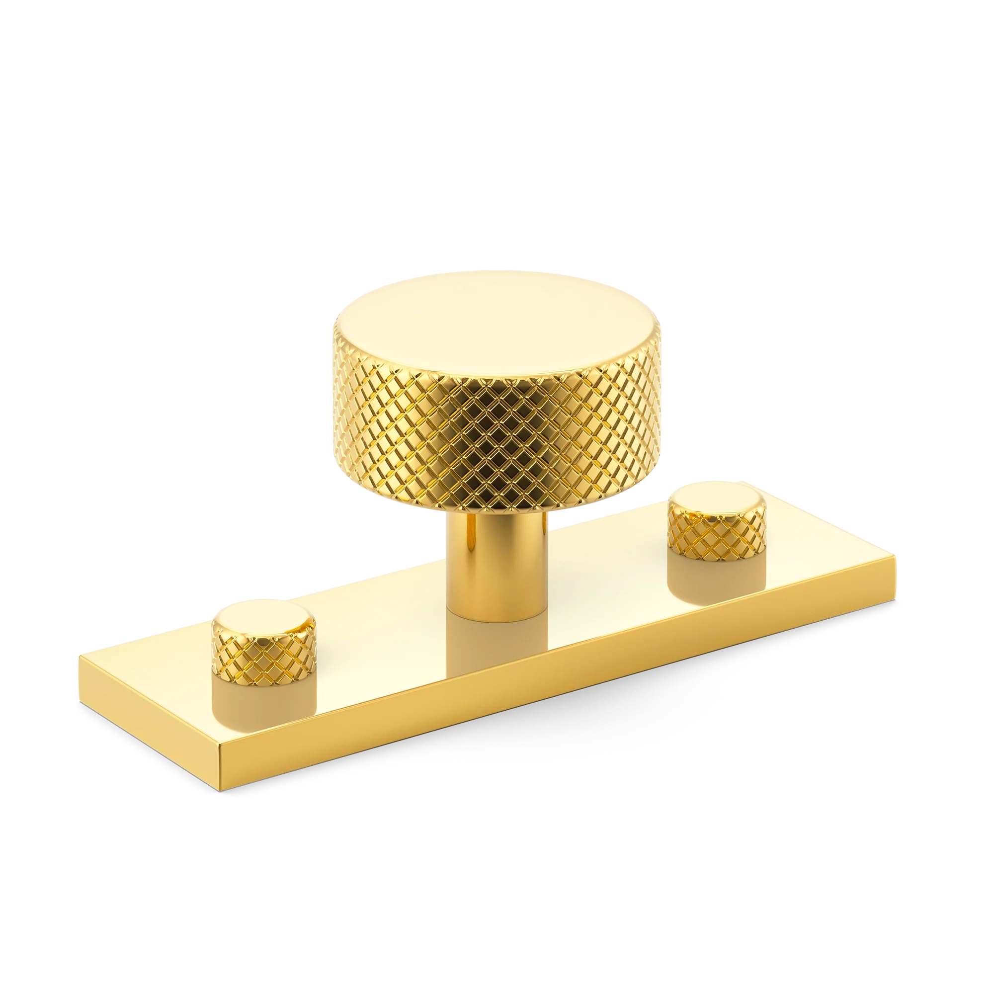 Armac Martin MIX Diamond Knurled Cabinet Knob With Backplate