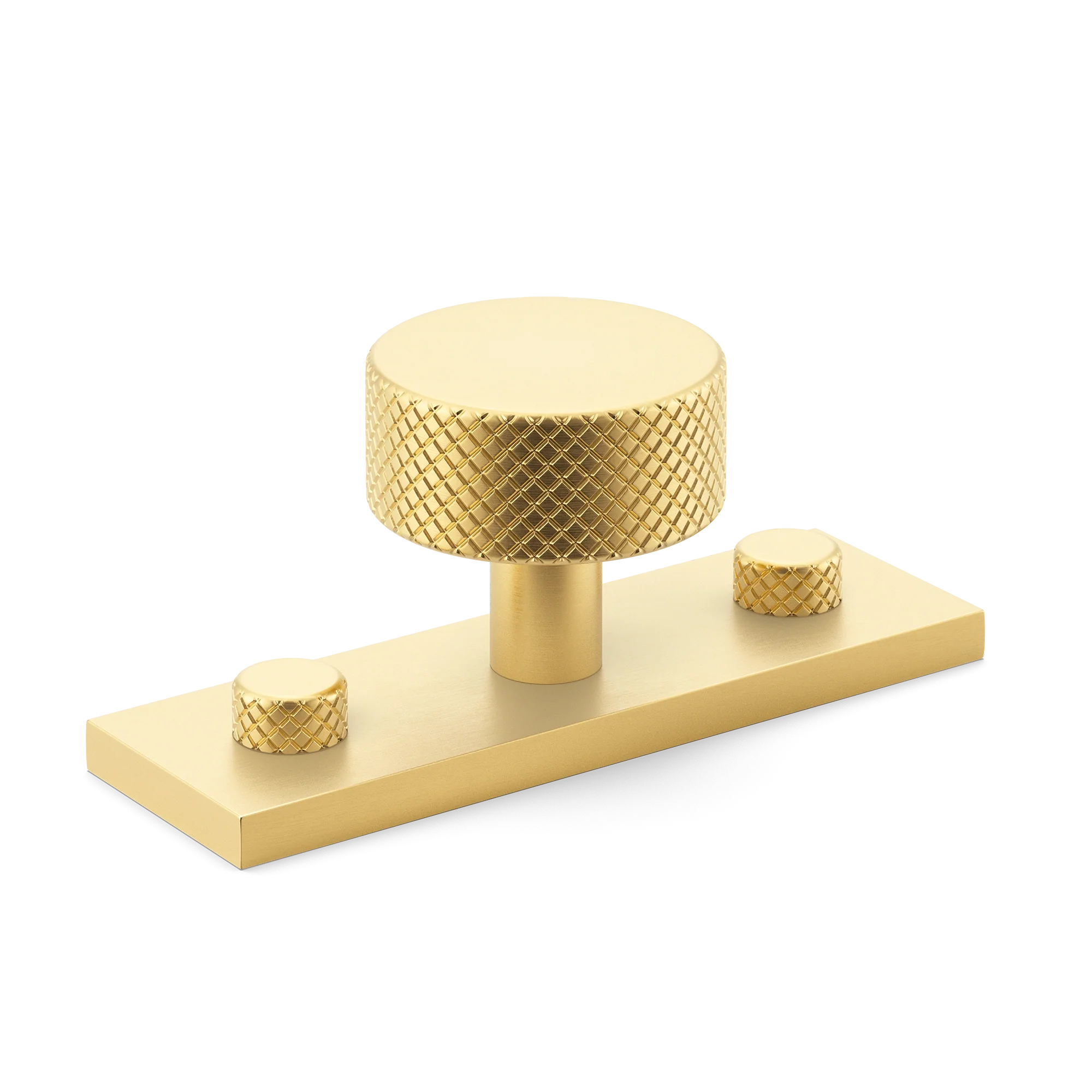 Armac Martin MIX Diamond Knurled Cabinet Knob With Backplate