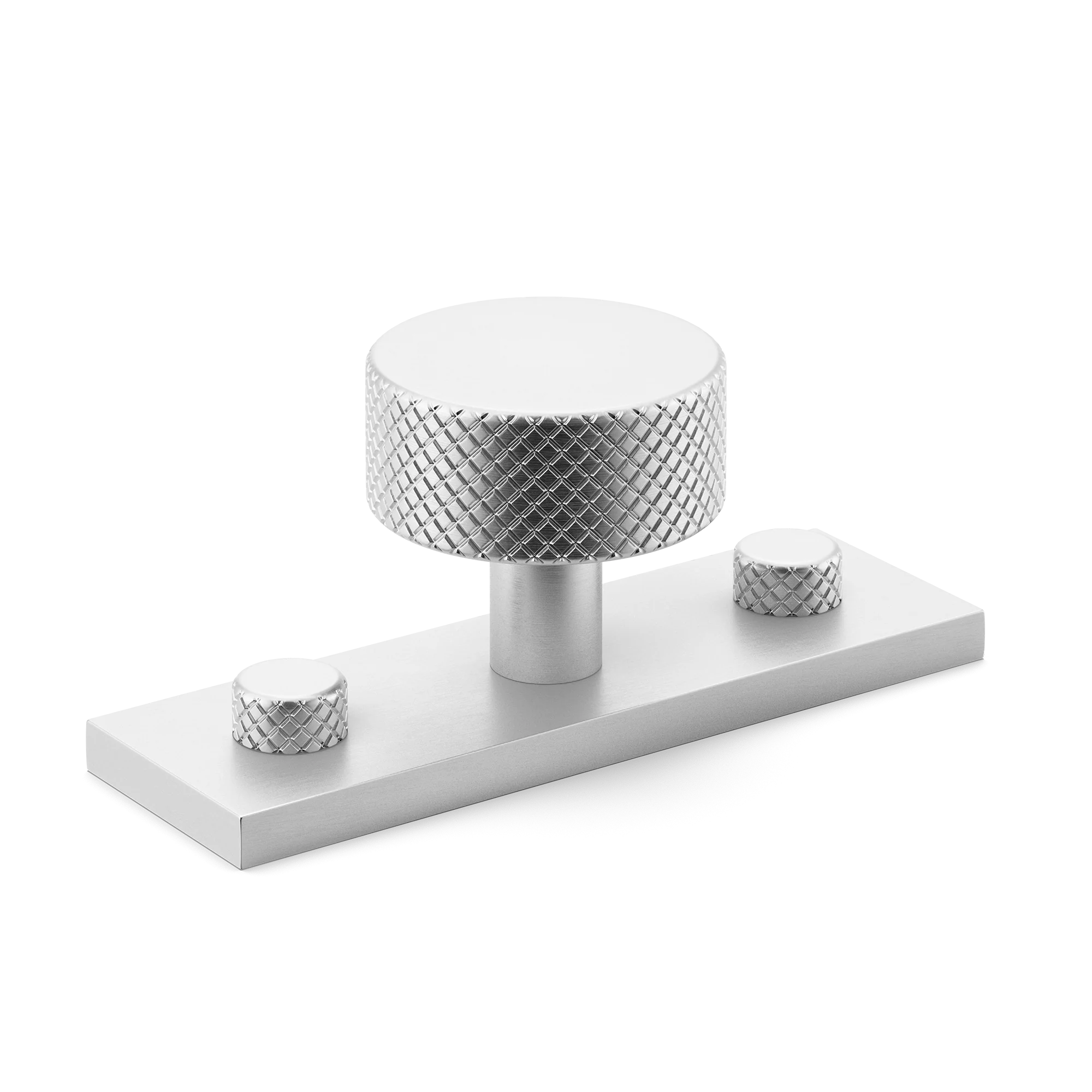 Armac Martin MIX Diamond Knurled Cabinet Knob With Backplate