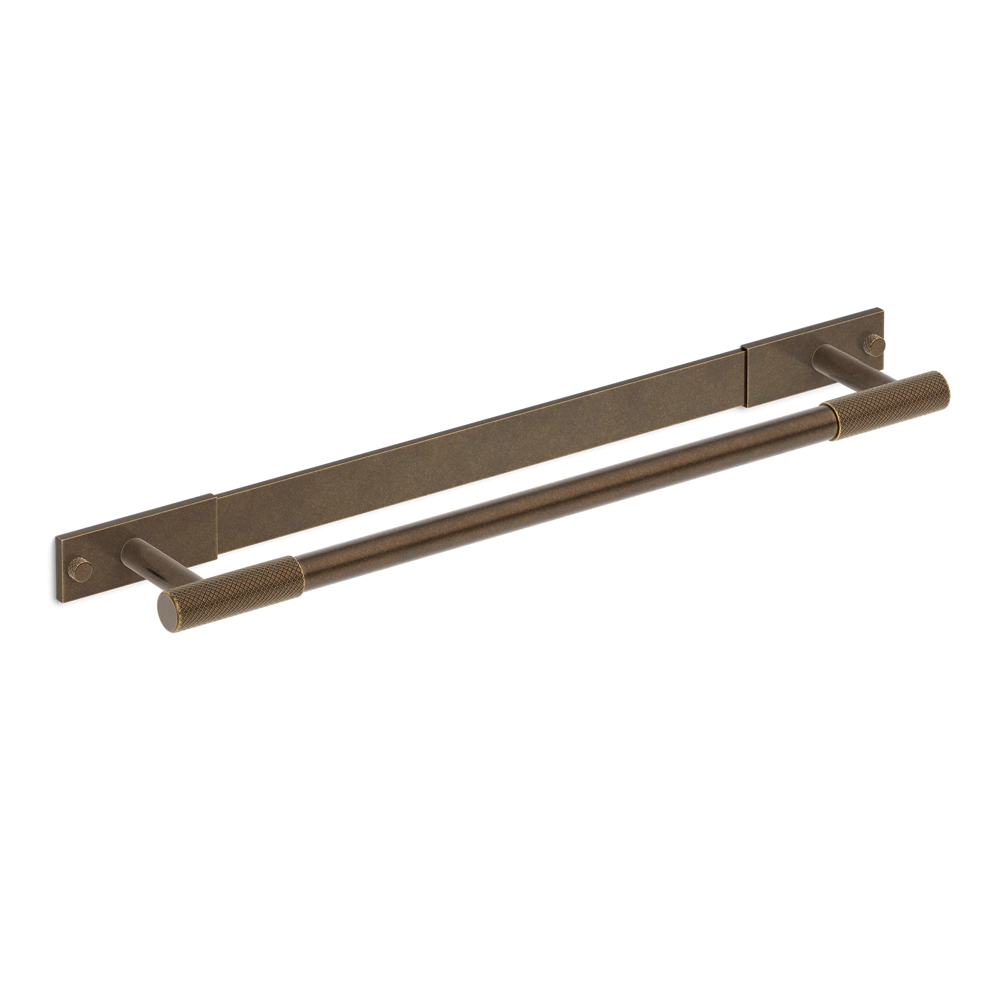 Armac Martin MIX Diamond Knurled Bath Towel Rail With Backplate