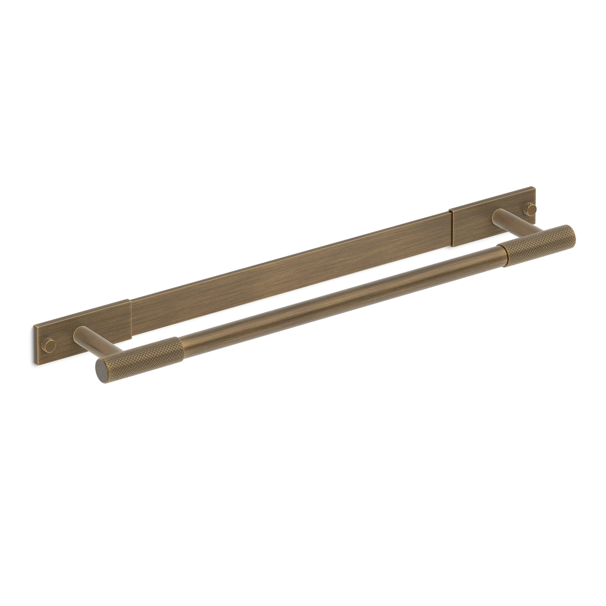 Armac Martin MIX Diamond Knurled Bath Towel Rail With Backplate