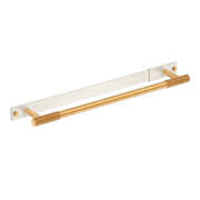 Armac Martin MIX Diamond Knurled Bath Towel Rail With Backplate - Mixed Finish