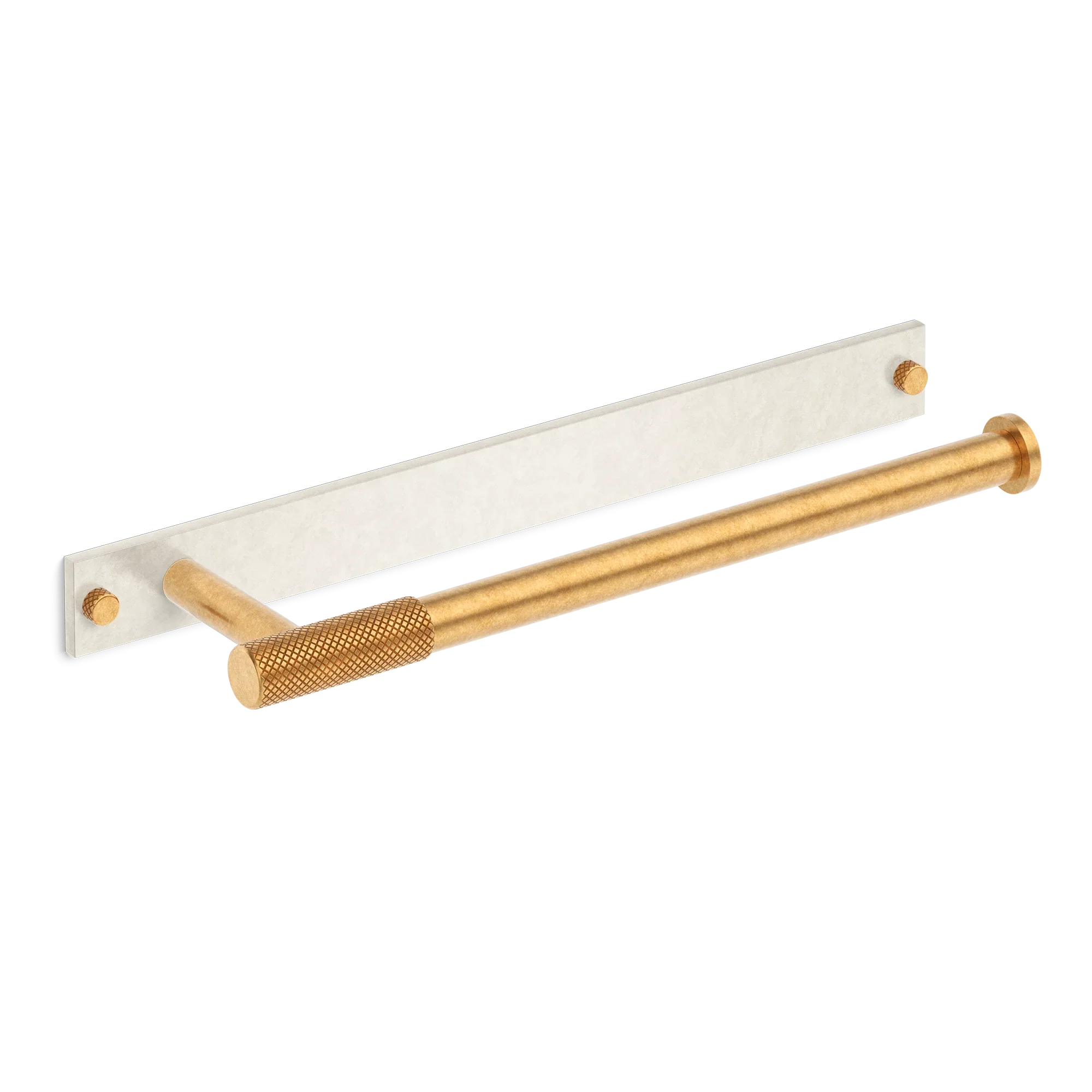 Armac Martin MIX Diamond Knurled Hand Towel Rail With Backplate - Mixed Finish