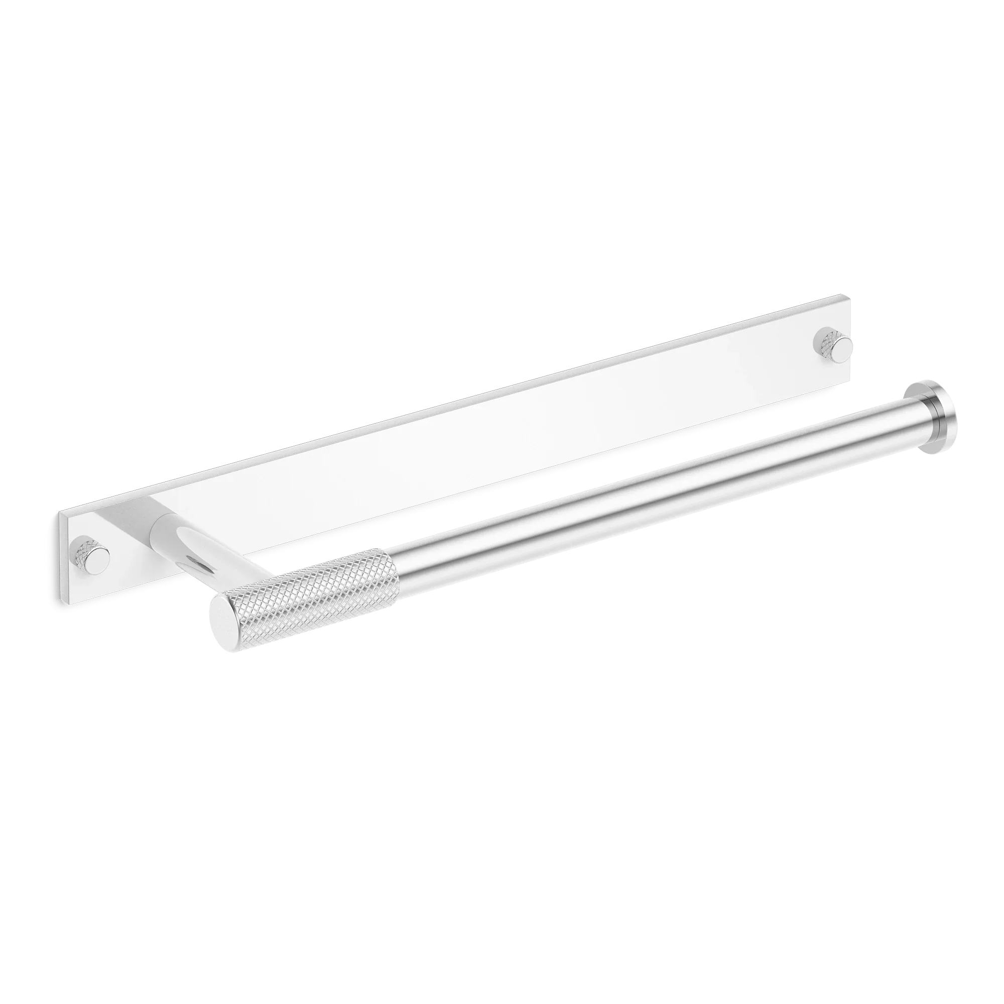 Armac Martin MIX Diamond Knurled Hand Towel Rail With Backplate