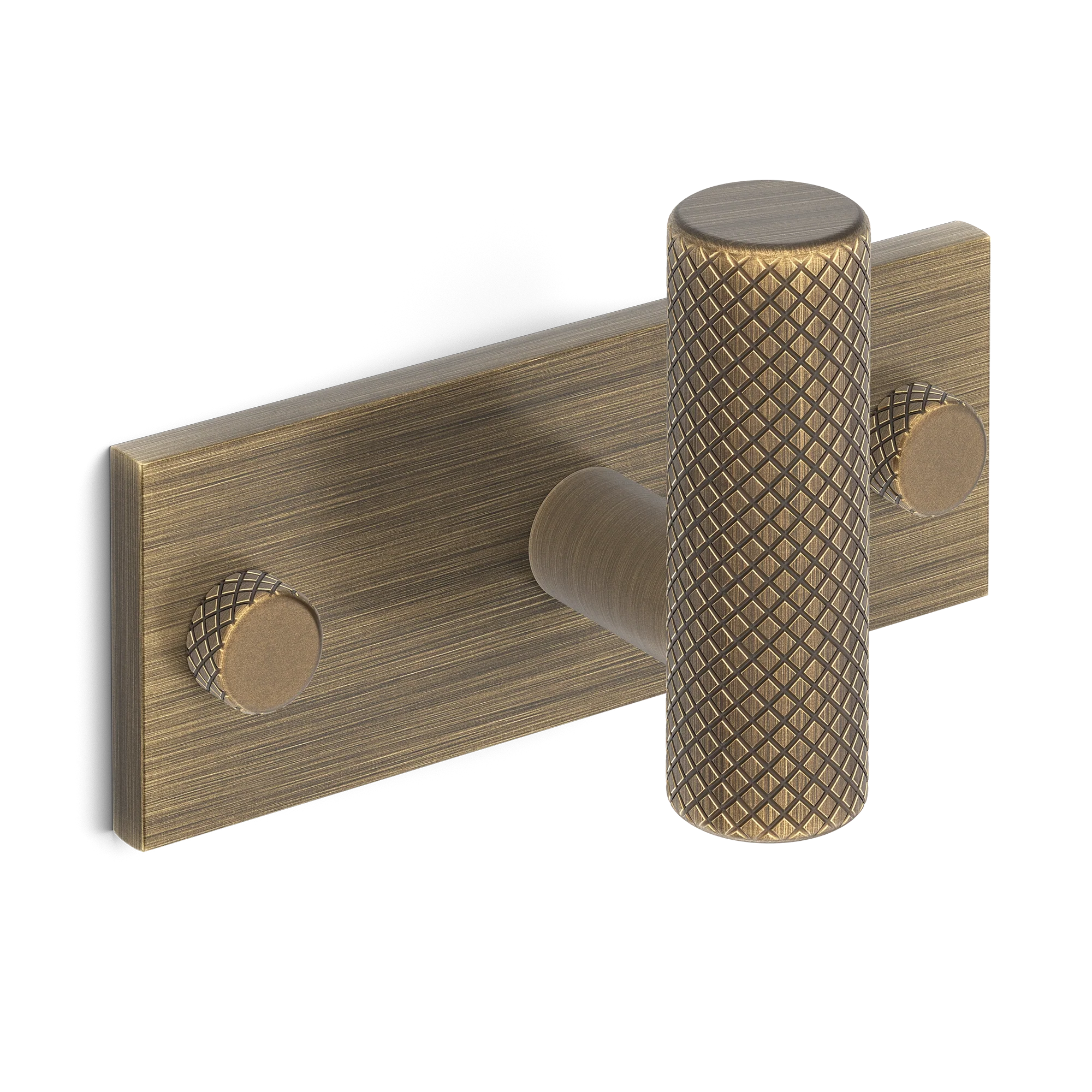 Armac Martin MIX Diamond Knurled Single Horizontal Wall Hook
