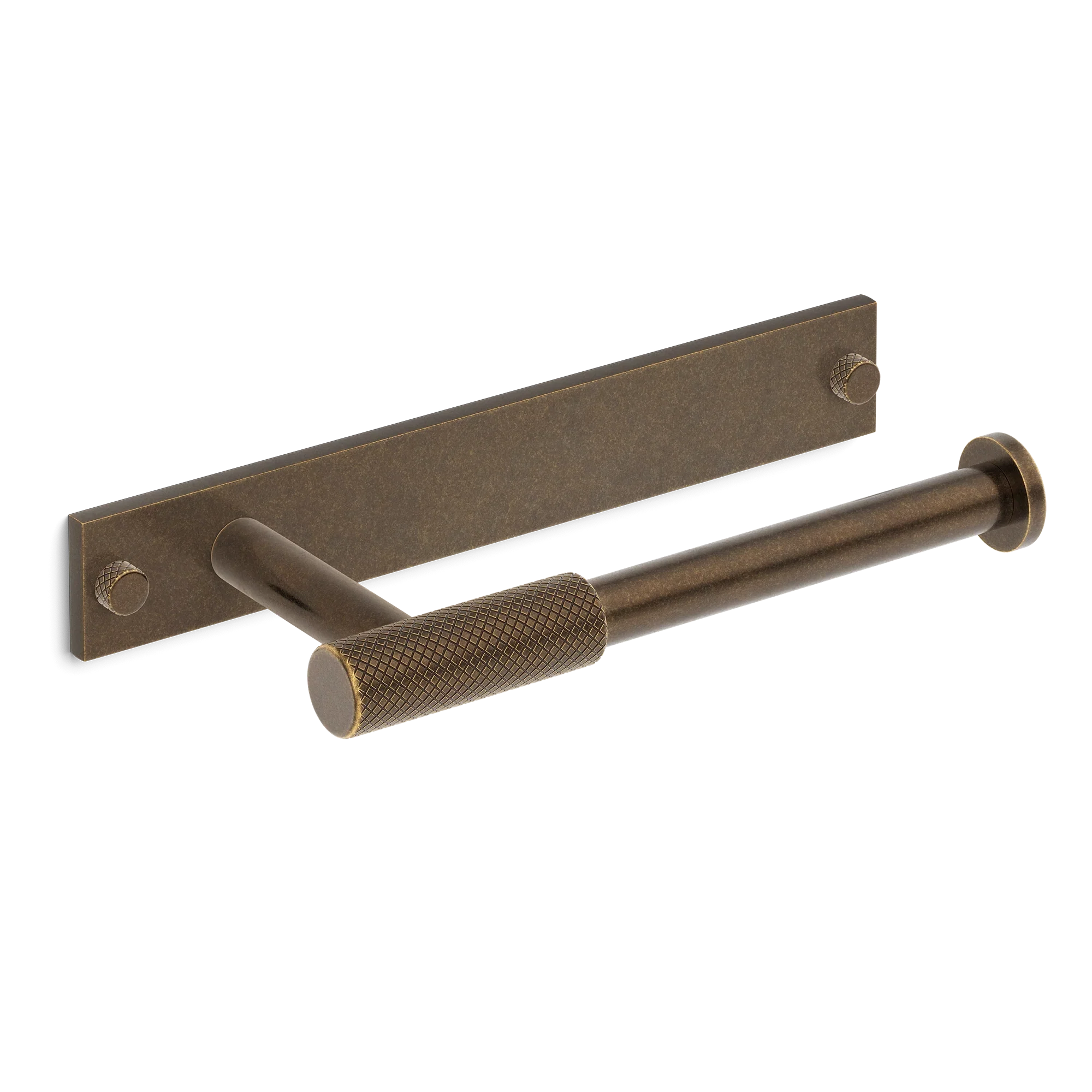 Armac Martin MIX Diamond Knurled Toilet Roll Holder With Backplate