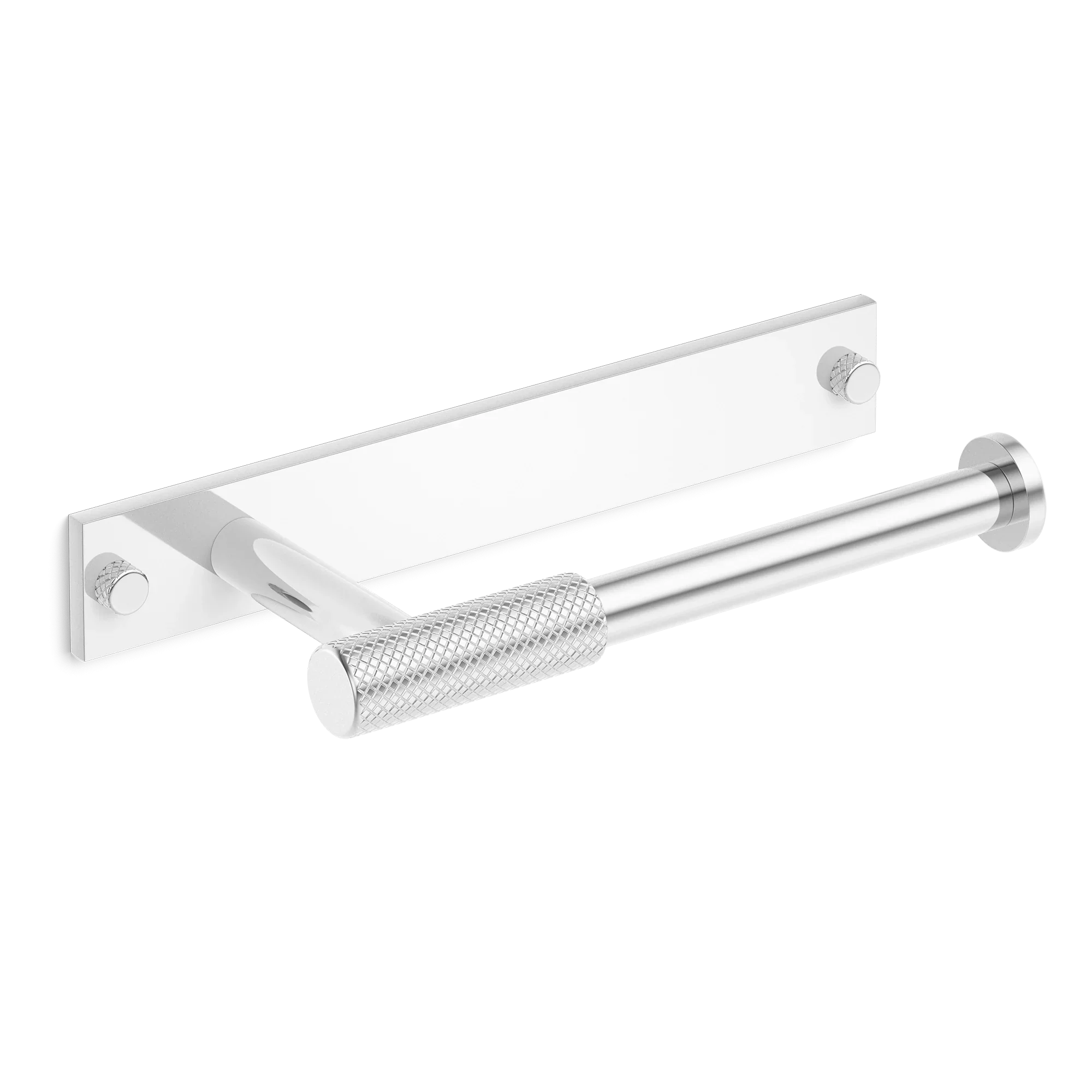 Armac Martin MIX Diamond Knurled Toilet Roll Holder With Backplate