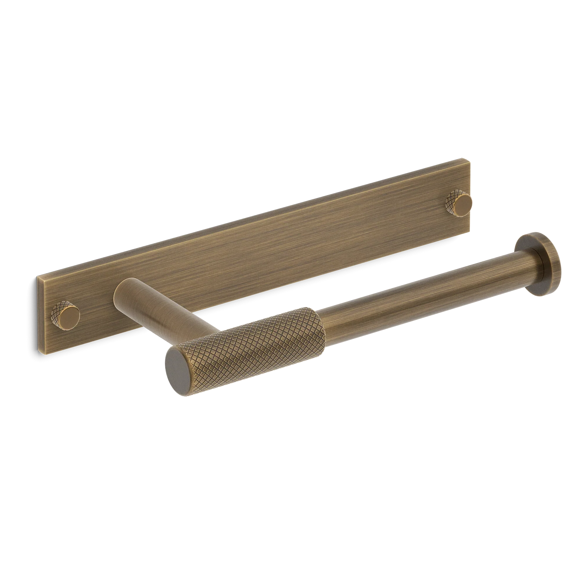 Armac Martin MIX Diamond Knurled Toilet Roll Holder With Backplate
