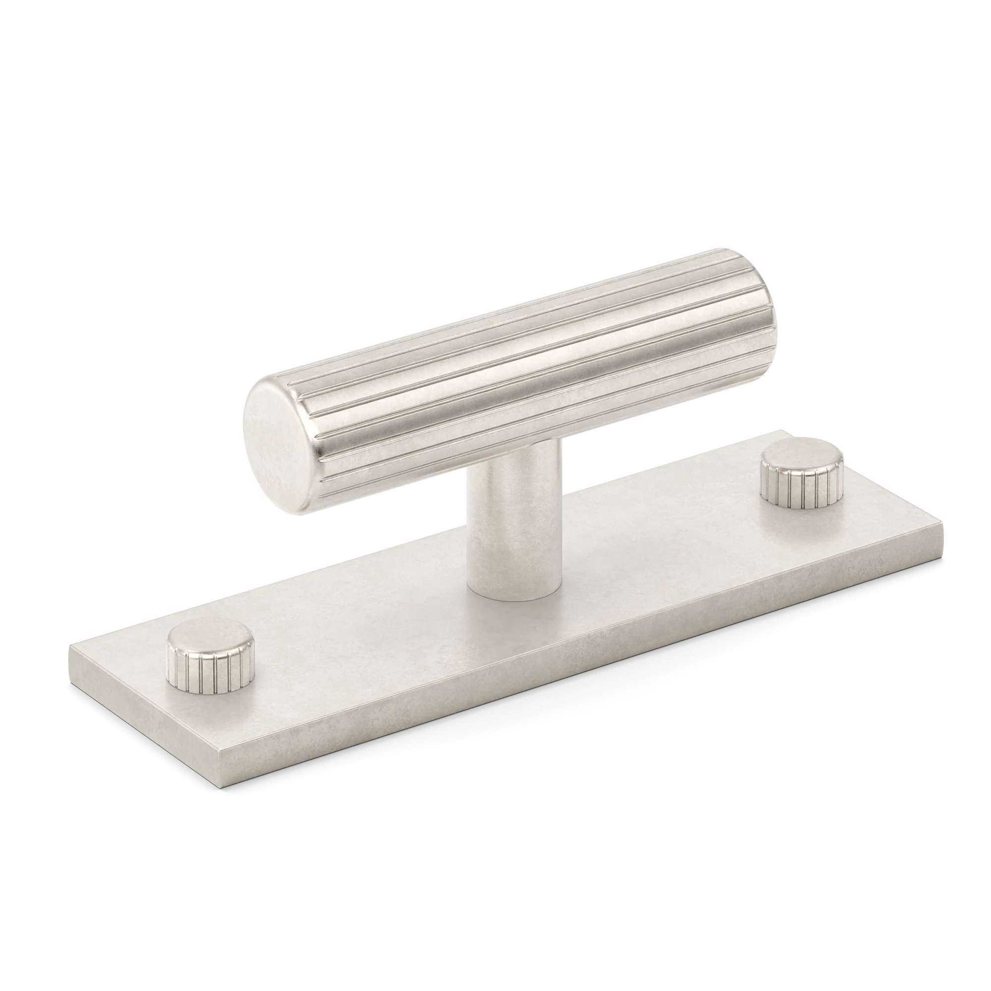 Armac Martin MIX Straight Knurled T-bar Handle With Backplate