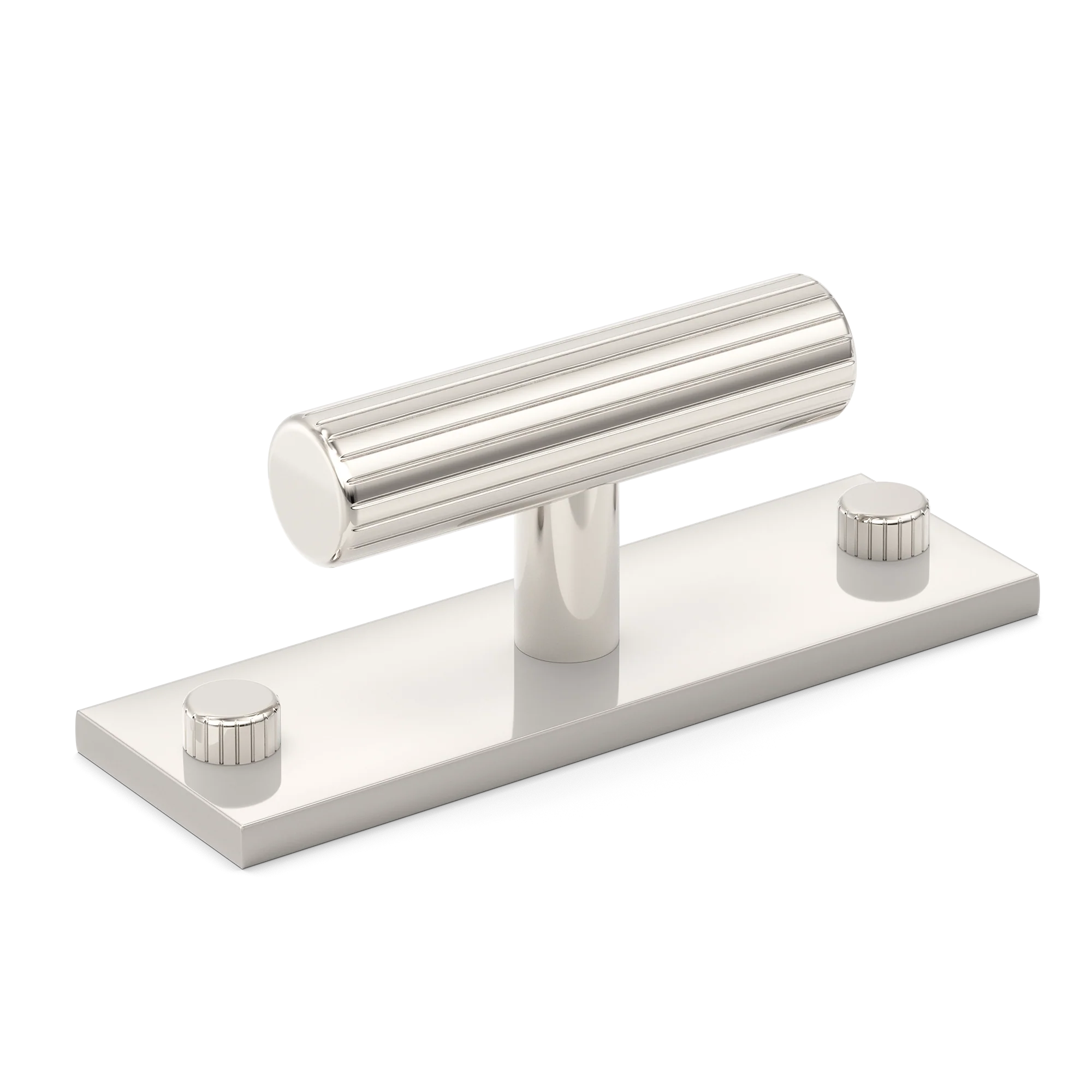 Armac Martin MIX Straight Knurled T-bar Handle With Backplate
