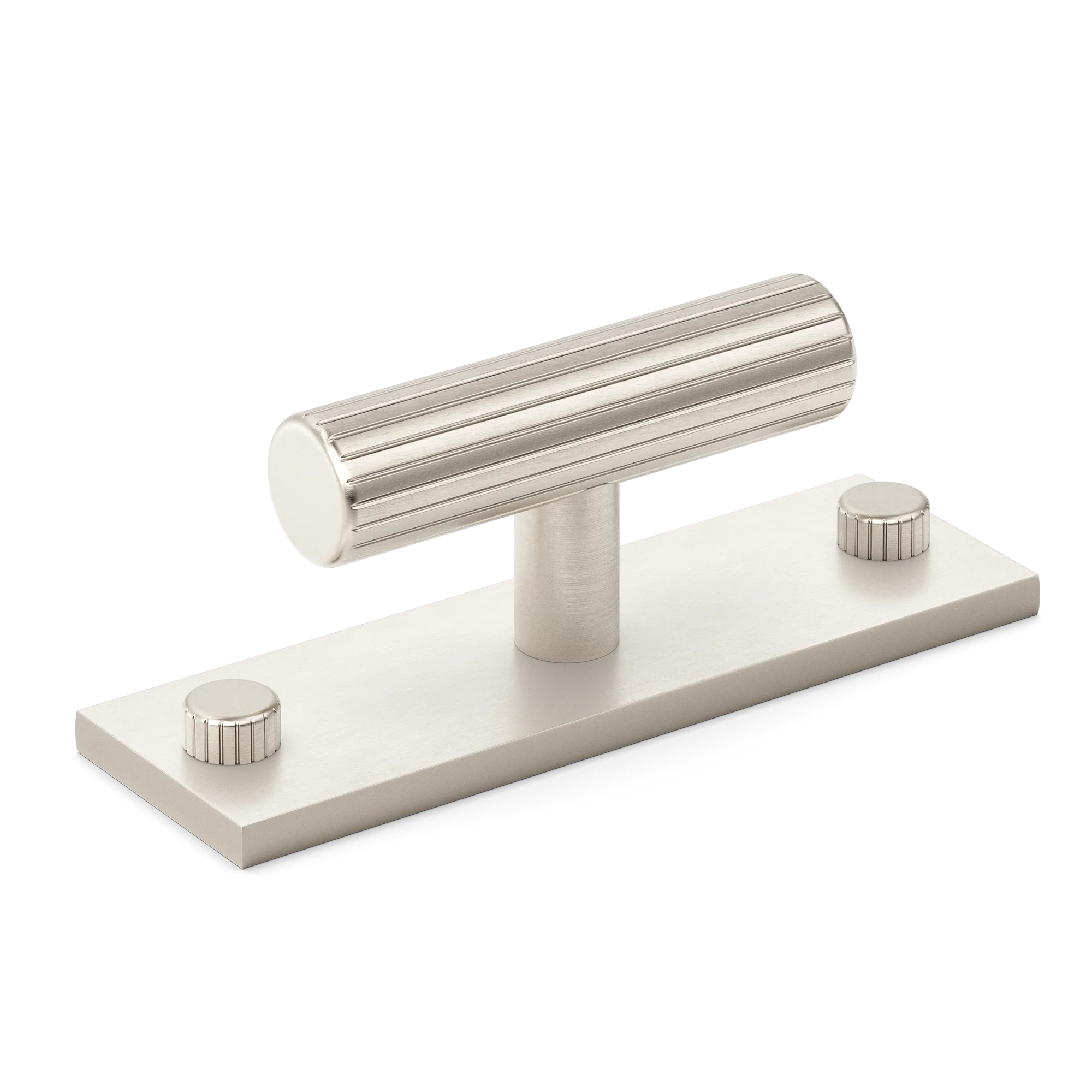 Armac Martin MIX Straight Knurled T-bar Handle With Backplate