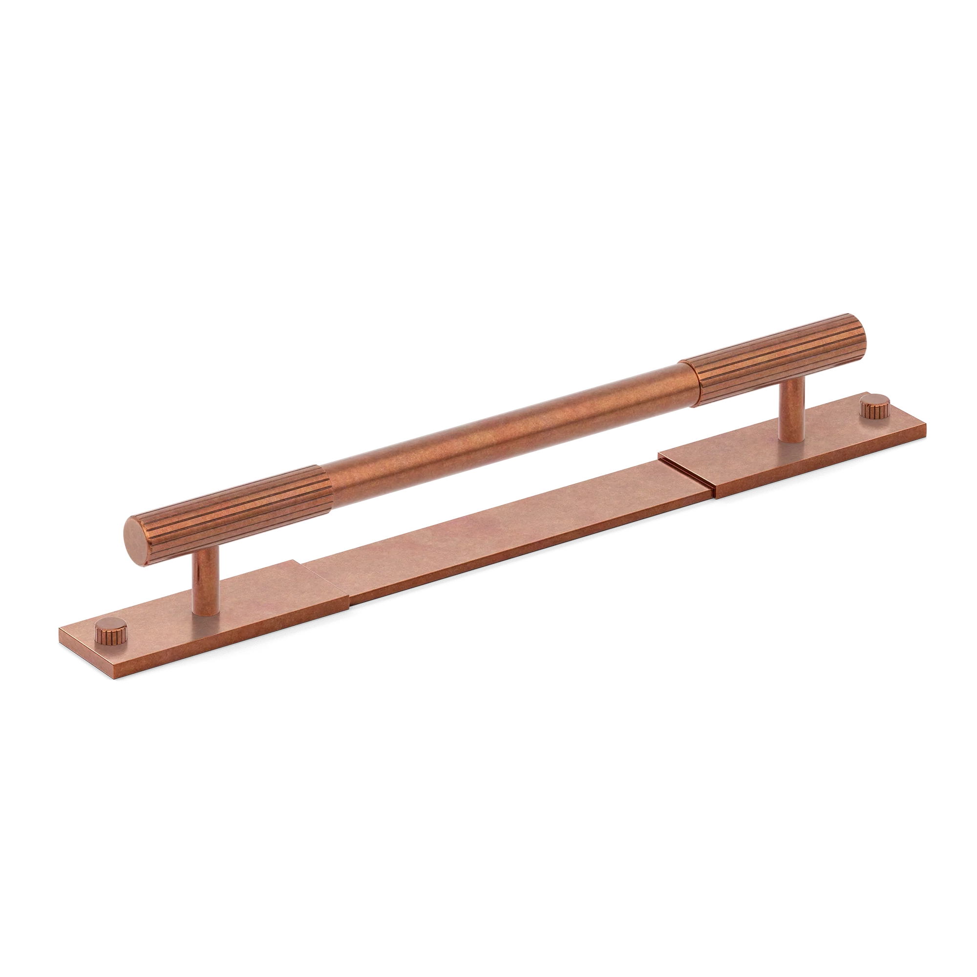 Armac Martin MIX Straight Knurled Pull Handle With Backplate