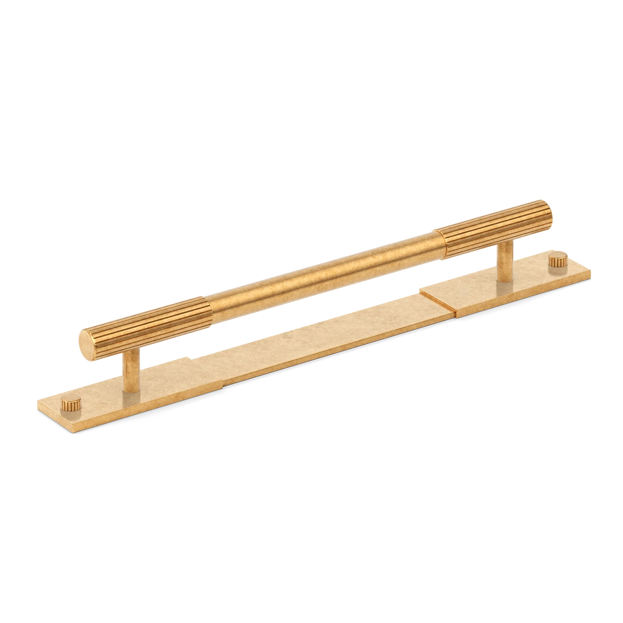 Armac Martin MIX Straight Knurled Pull Handle With Backplate