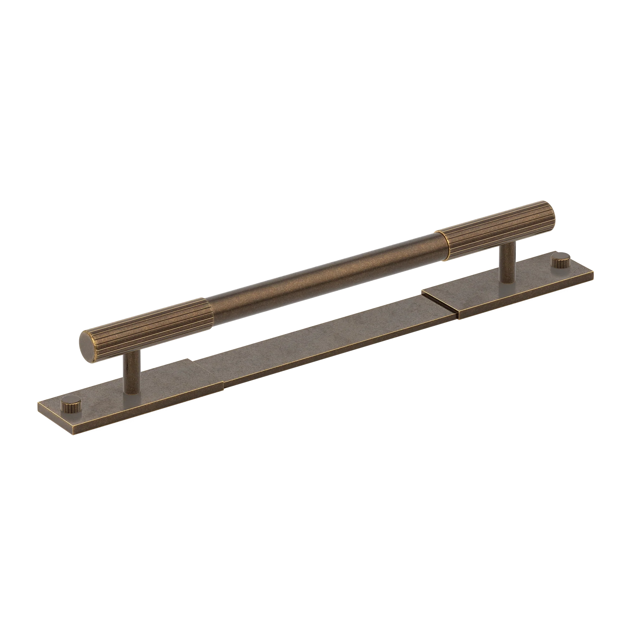 Armac Martin MIX Straight Knurled Pull Handle With Backplate