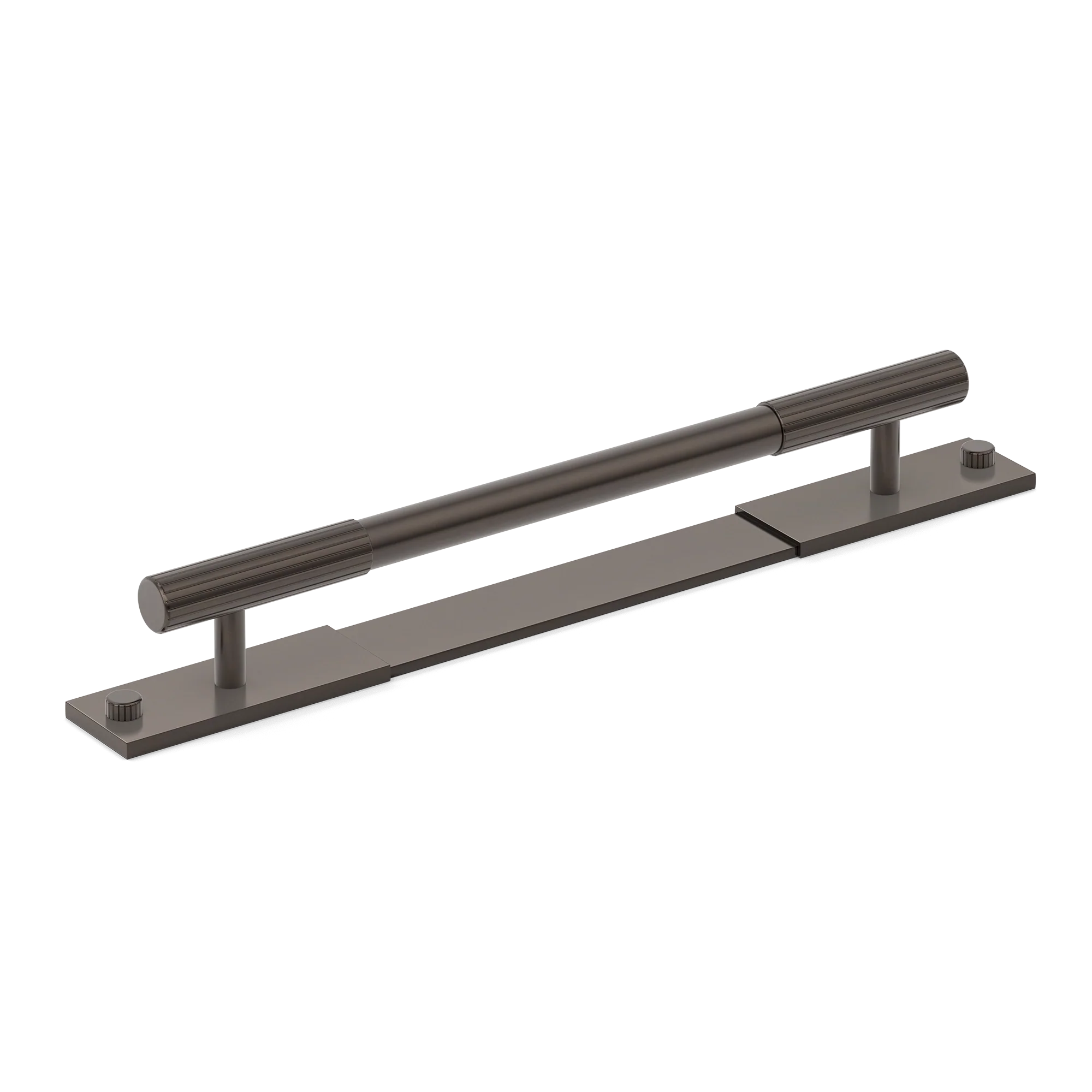 Armac Martin MIX Straight Knurled Pull Handle With Backplate