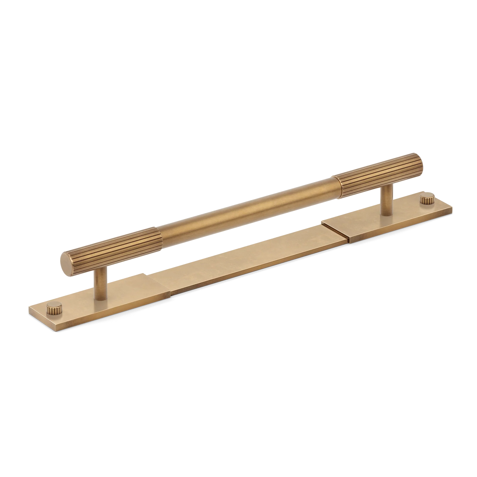 Armac Martin MIX Straight Knurled Pull Handle With Backplate