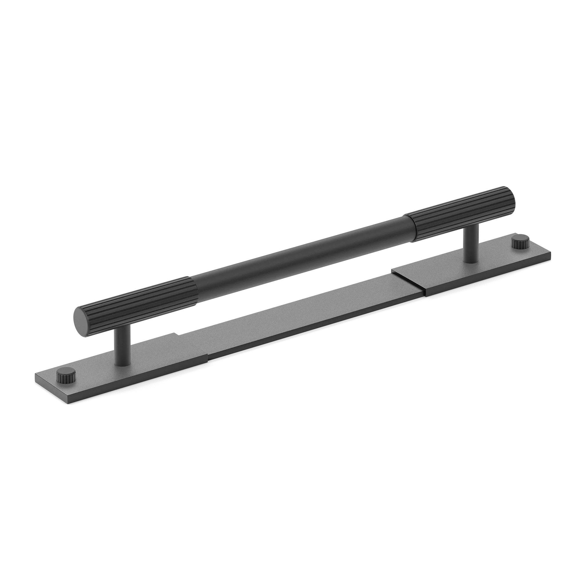Armac Martin MIX Straight Knurled Pull Handle With Backplate