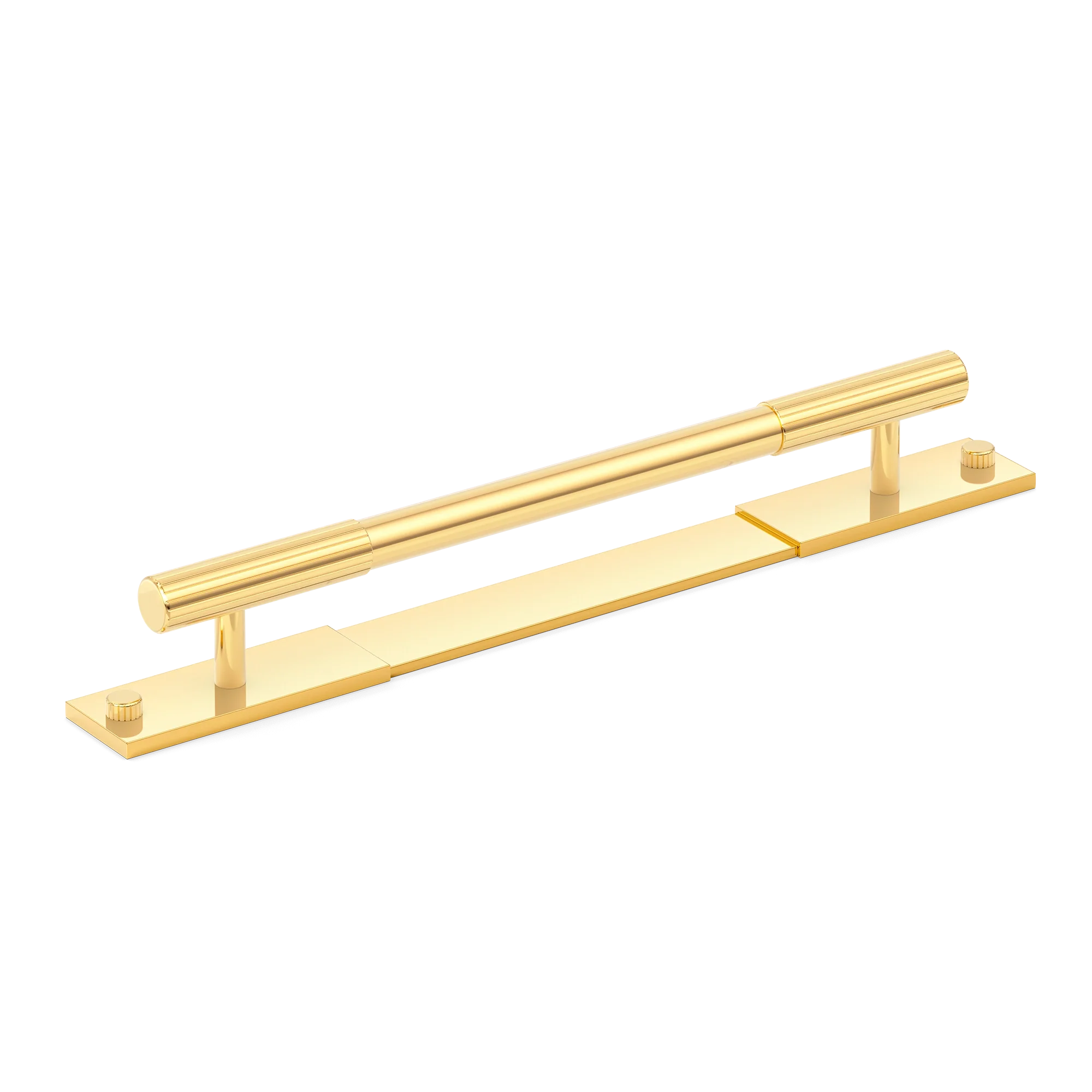 Armac Martin MIX Straight Knurled Pull Handle With Backplate