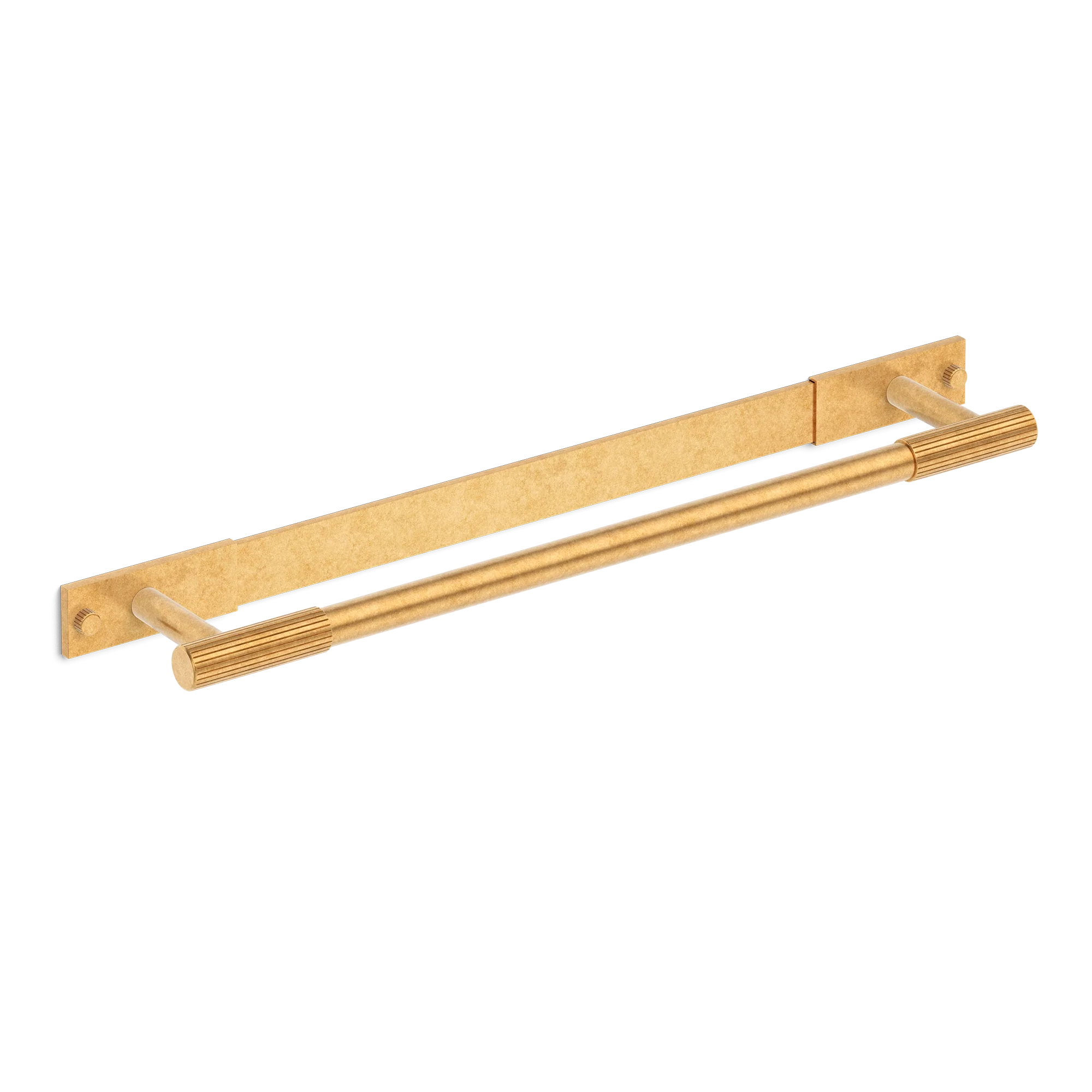 Armac Martin MIX Straight Knurled Bath Towel Rail With Backplate