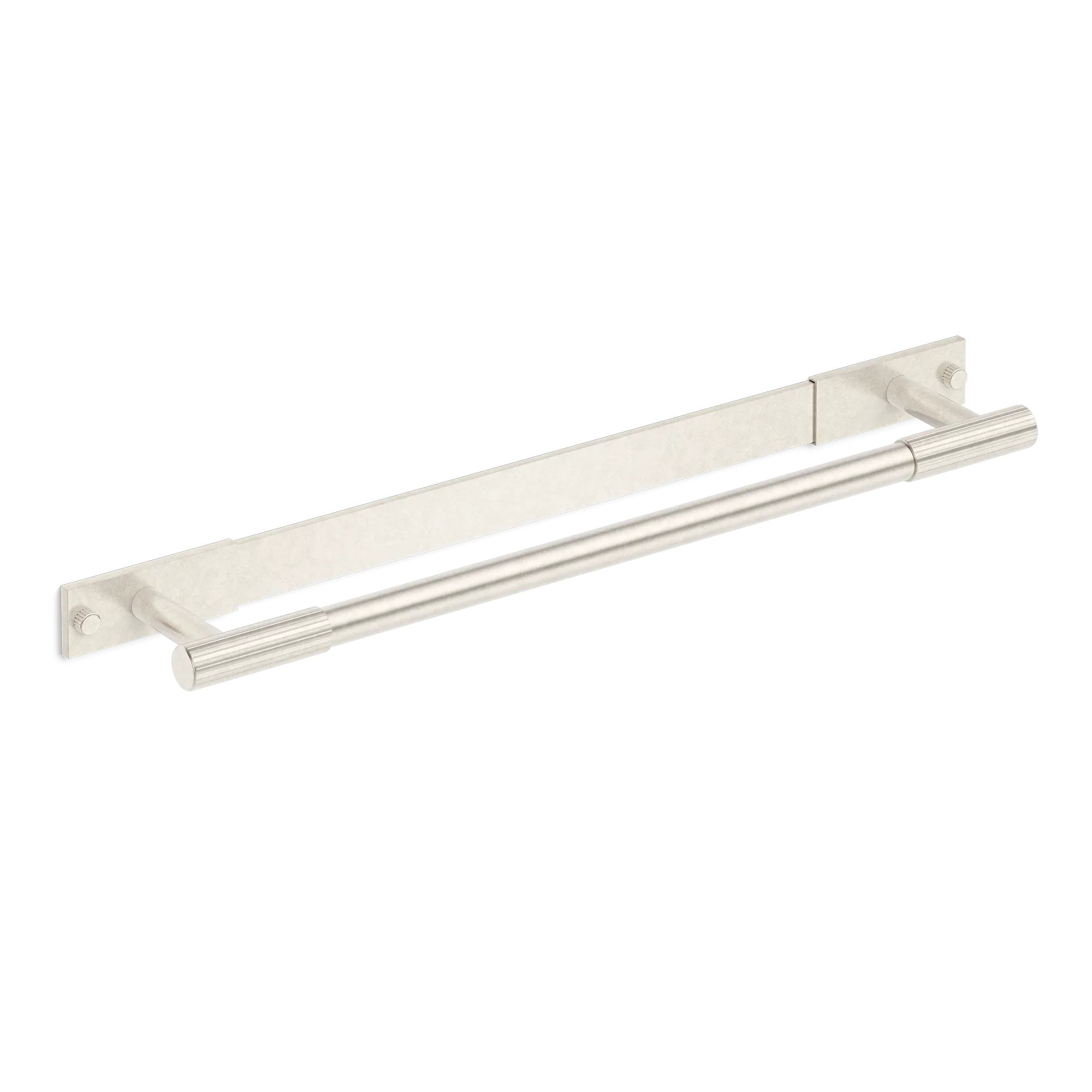 Armac Martin MIX Straight Knurled Bath Towel Rail With Backplate