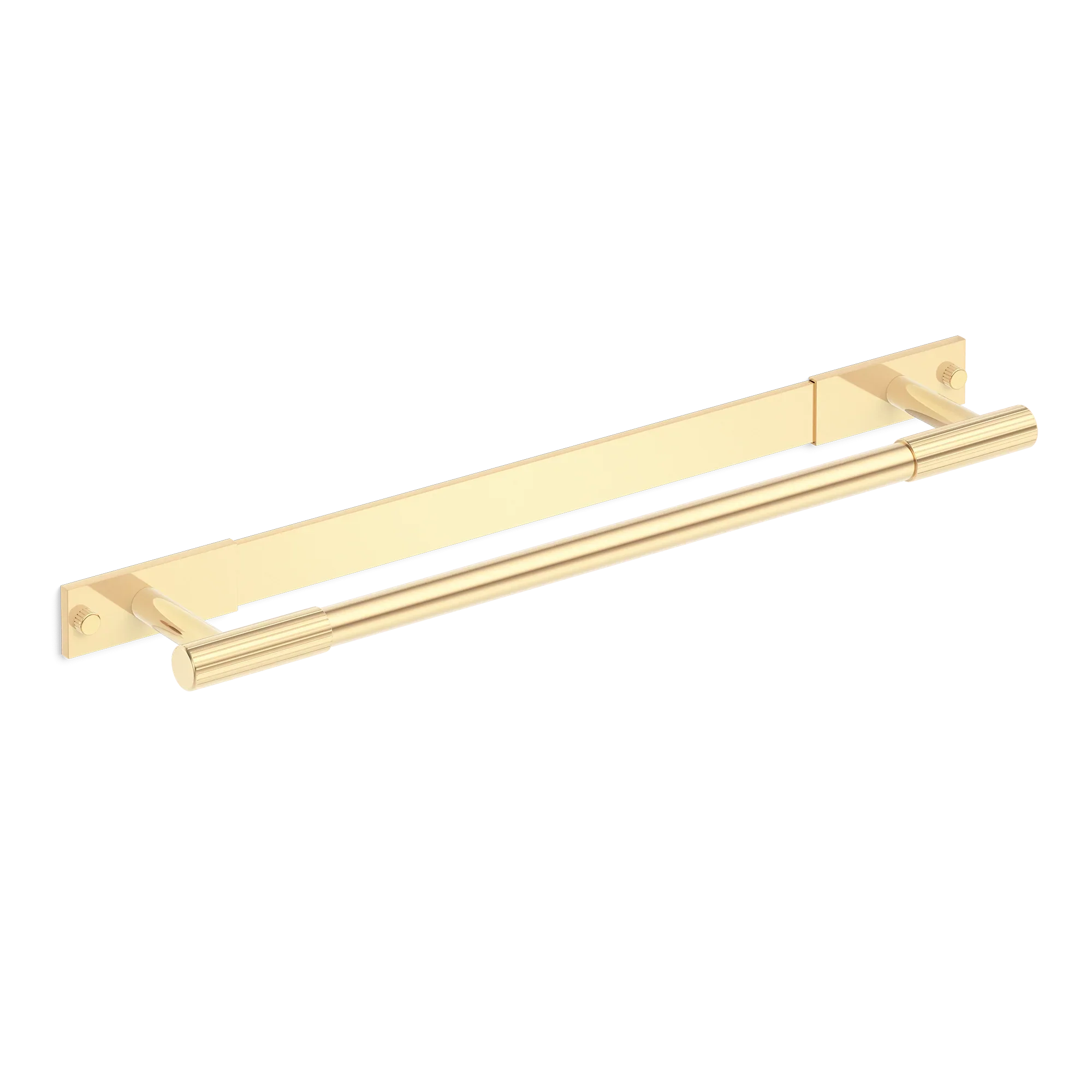 Armac Martin MIX Straight Knurled Bath Towel Rail With Backplate