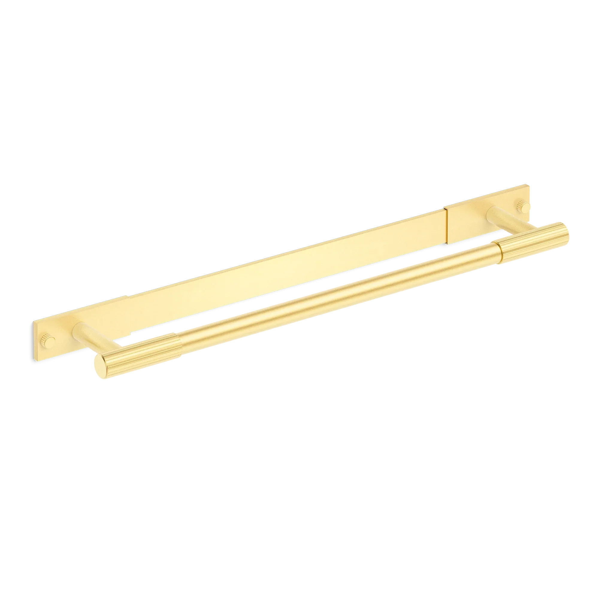 Armac Martin MIX Straight Knurled Bath Towel Rail With Backplate