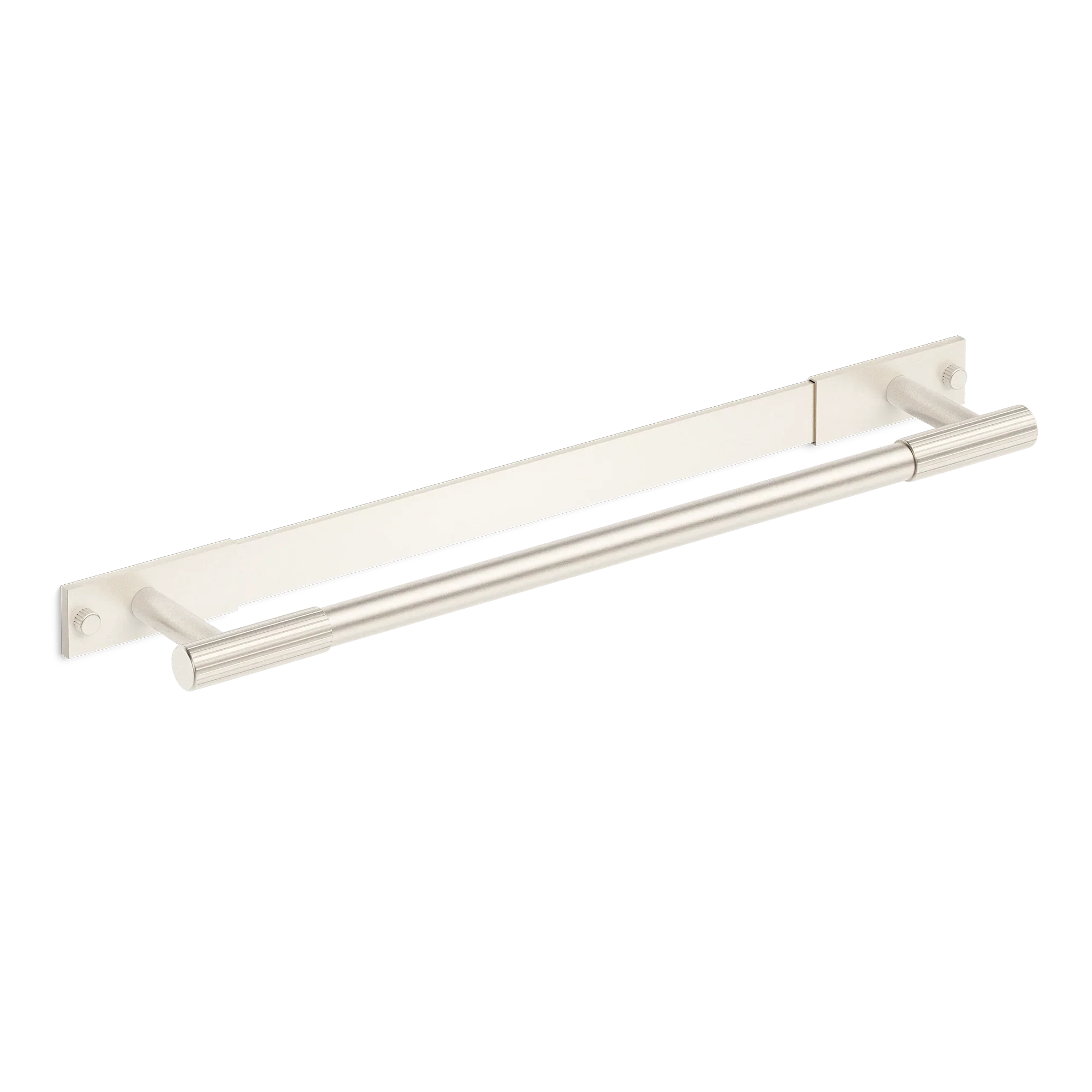 Armac Martin MIX Straight Knurled Bath Towel Rail With Backplate