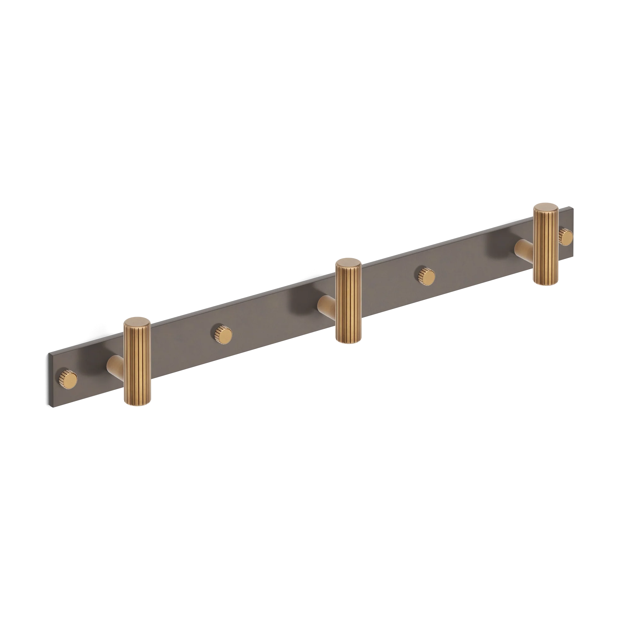 Armac Martin MIX Straight Knurled Wall Hook Rack - Mixed Finish