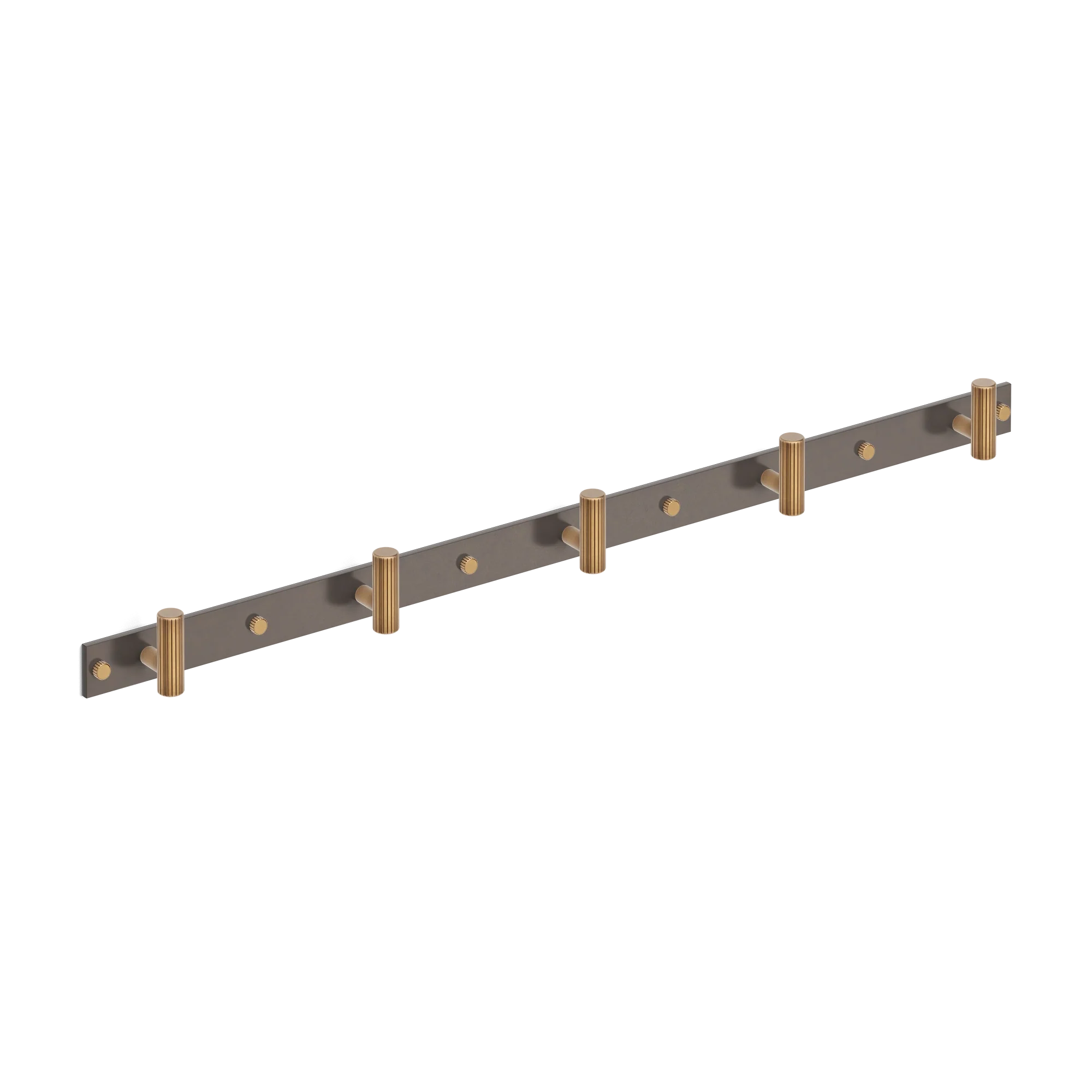 Armac Martin MIX Straight Knurled Wall Hook Rack - Mixed Finish