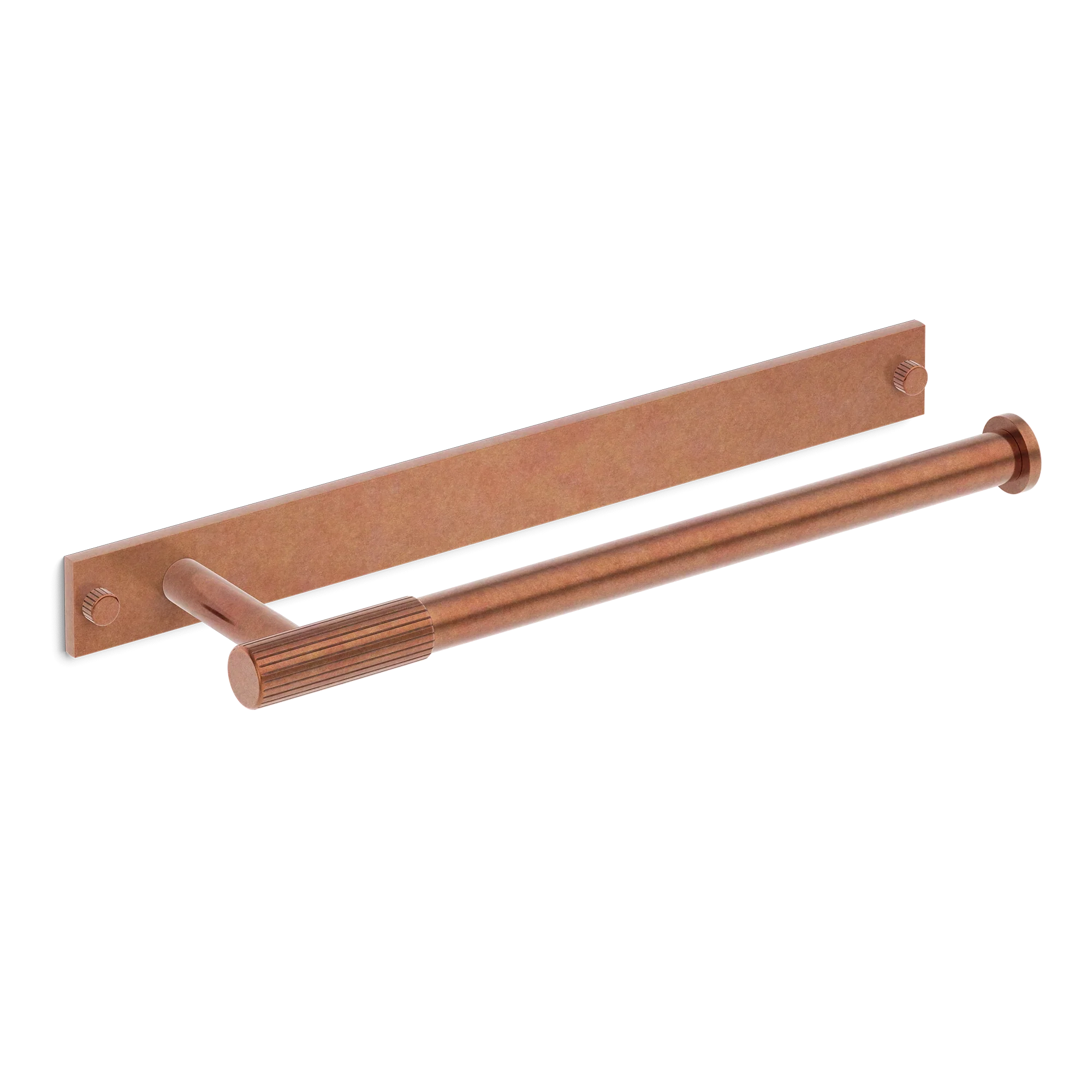 Armac Martin MIX Straight Knurled Hand Towel Rail With Backplate