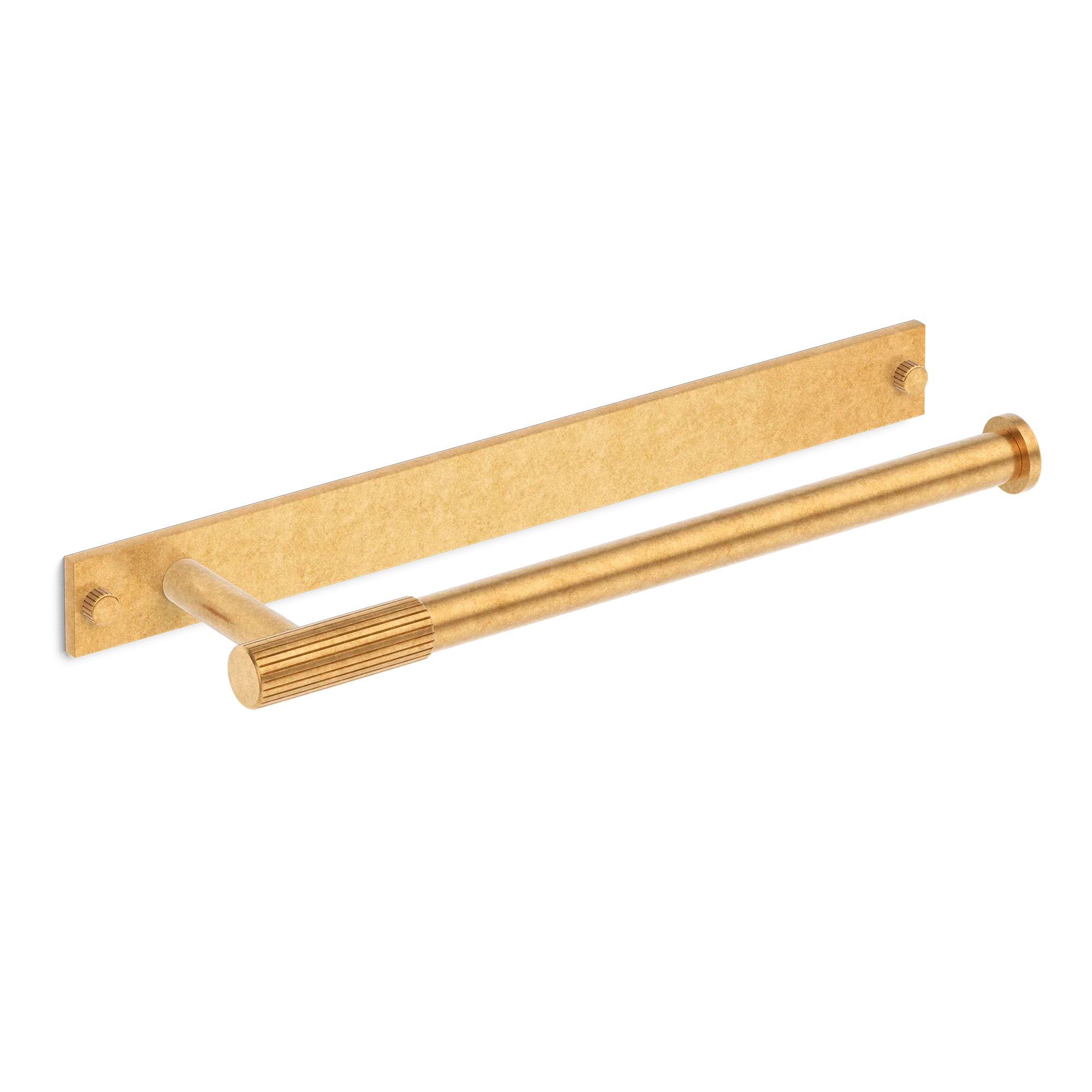Armac Martin MIX Straight Knurled Hand Towel Rail With Backplate