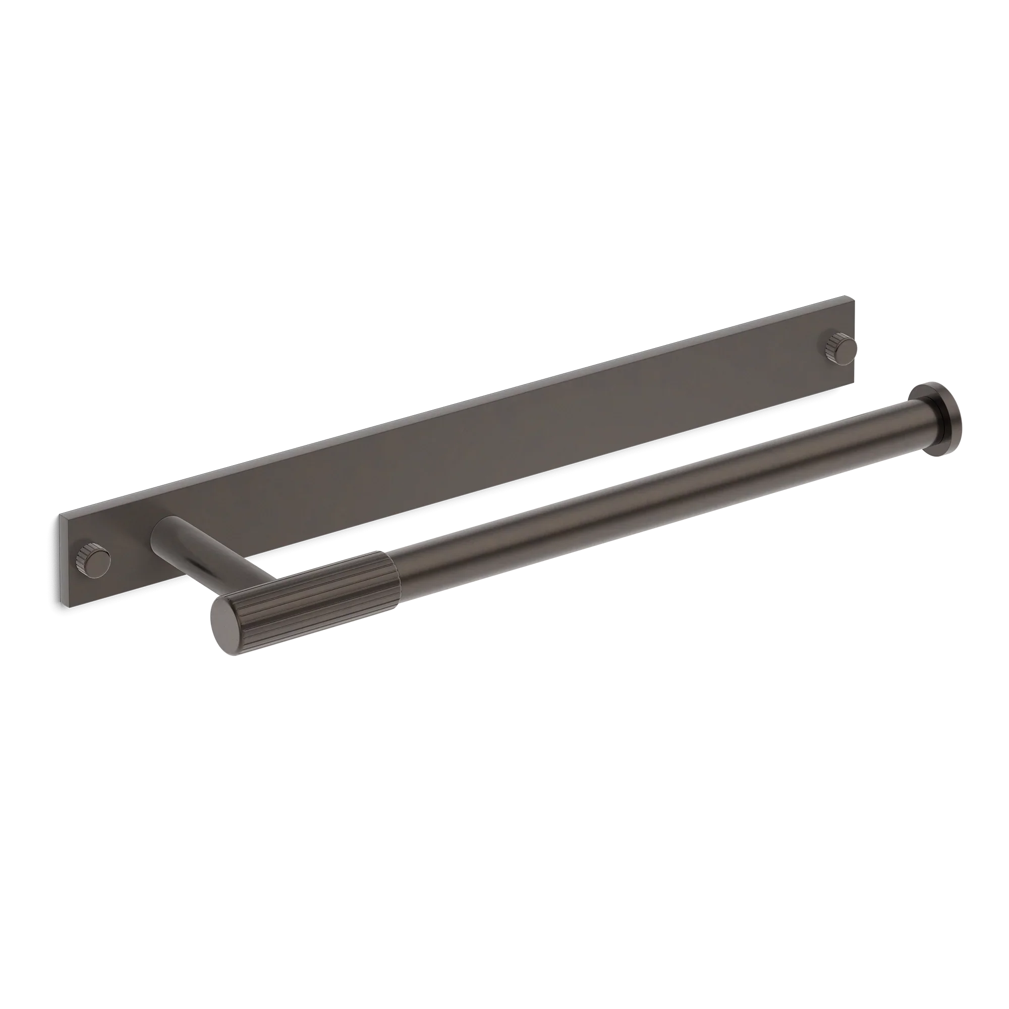 Armac Martin MIX Straight Knurled Hand Towel Rail With Backplate