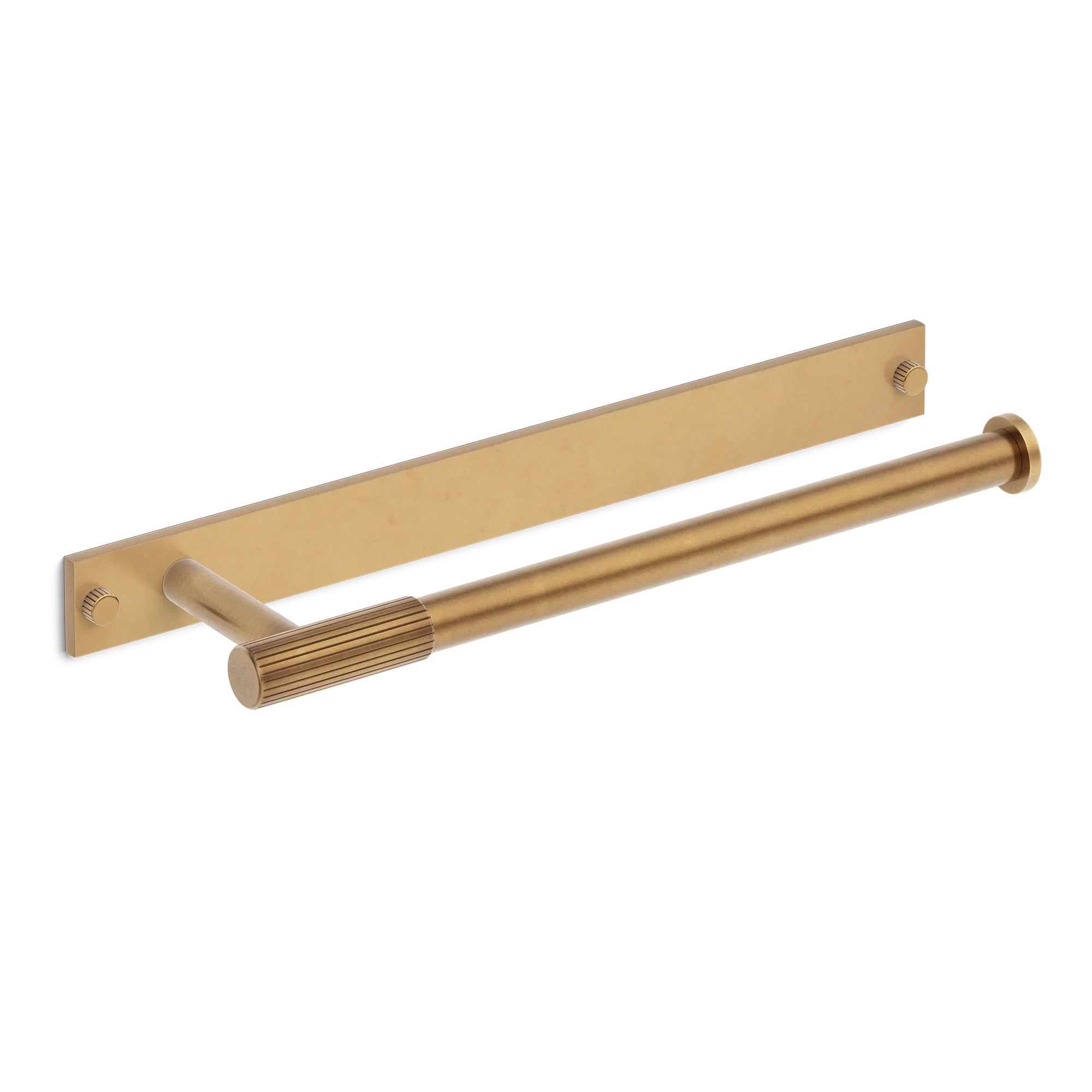 Armac Martin MIX Straight Knurled Hand Towel Rail With Backplate