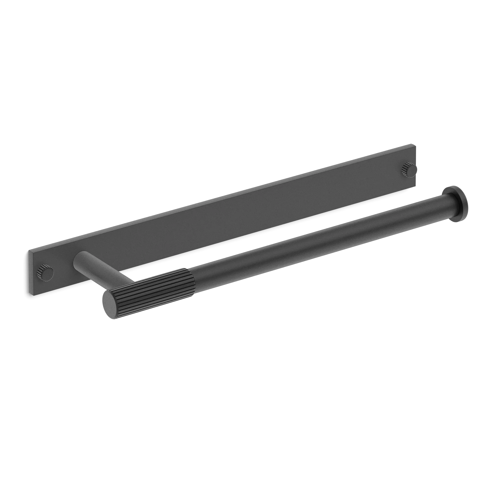 Armac Martin MIX Straight Knurled Hand Towel Rail With Backplate