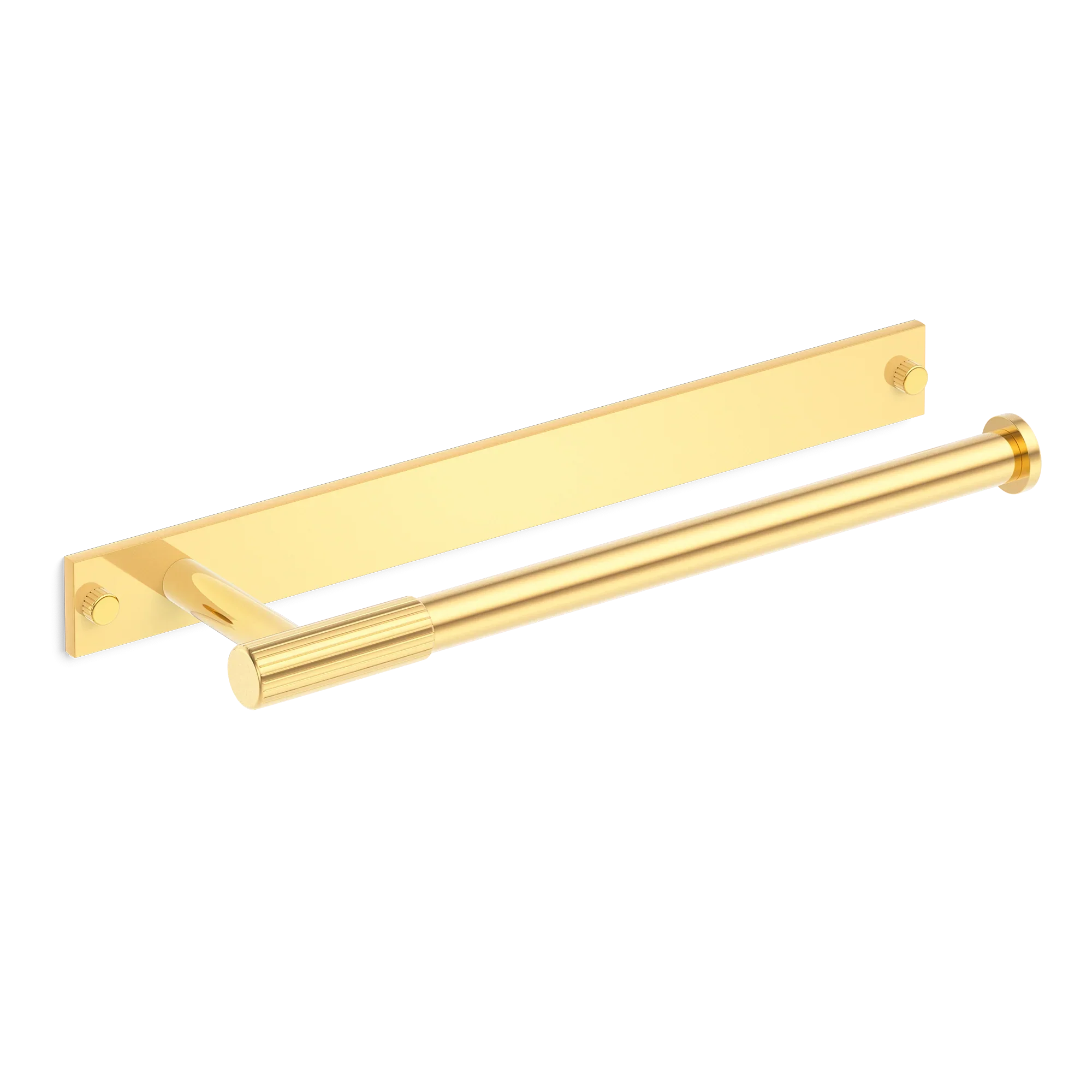 Armac Martin MIX Straight Knurled Hand Towel Rail With Backplate