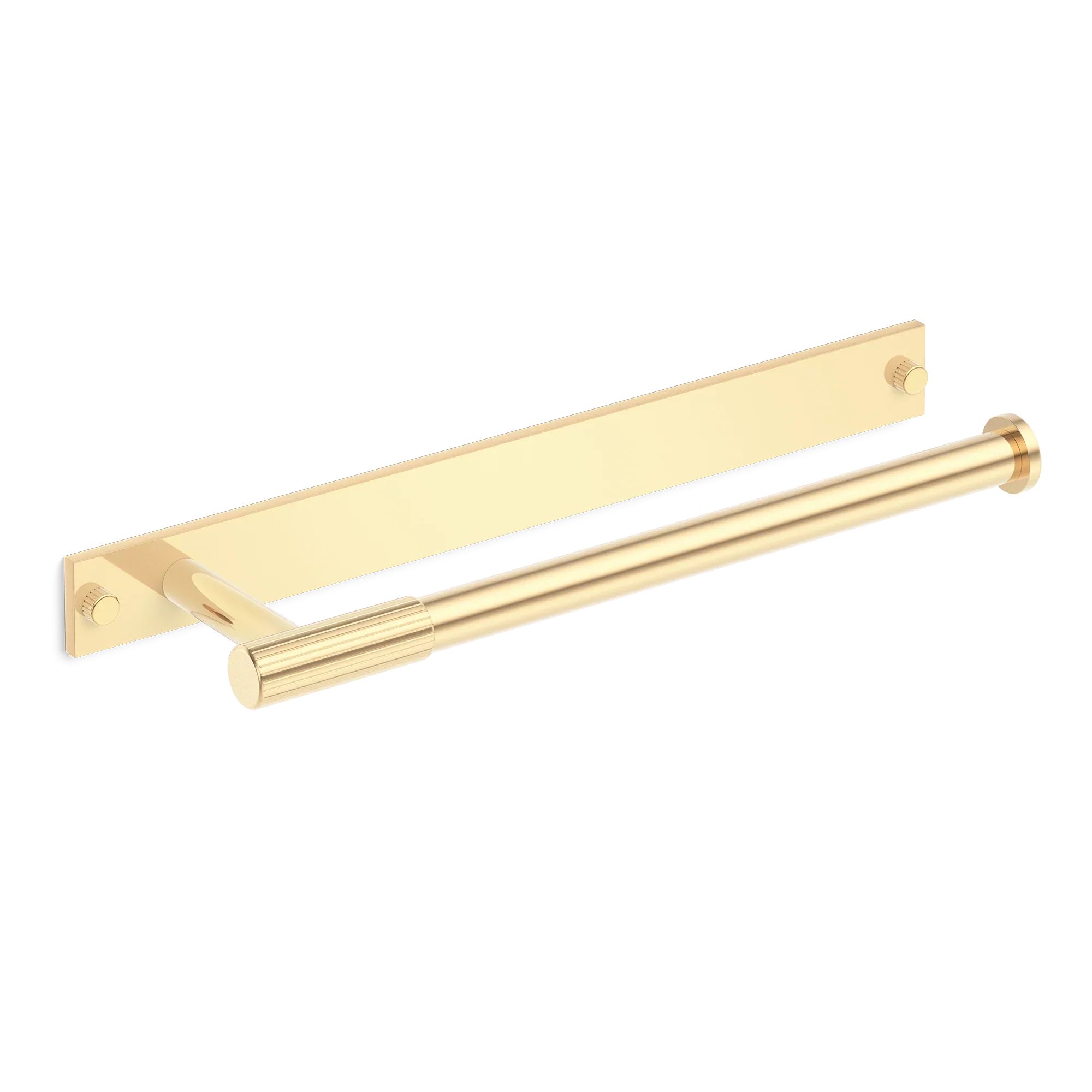 Armac Martin MIX Straight Knurled Hand Towel Rail With Backplate