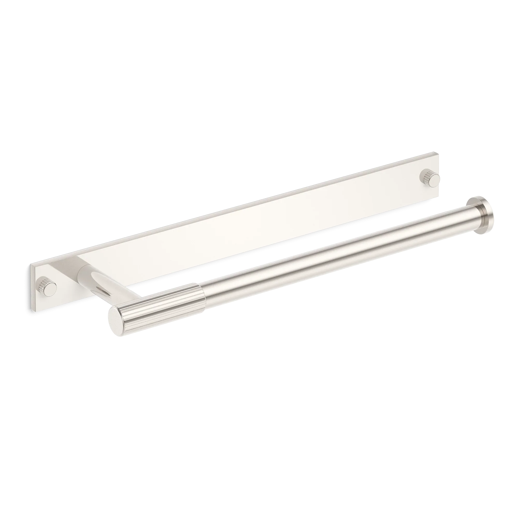 Armac Martin MIX Straight Knurled Hand Towel Rail With Backplate