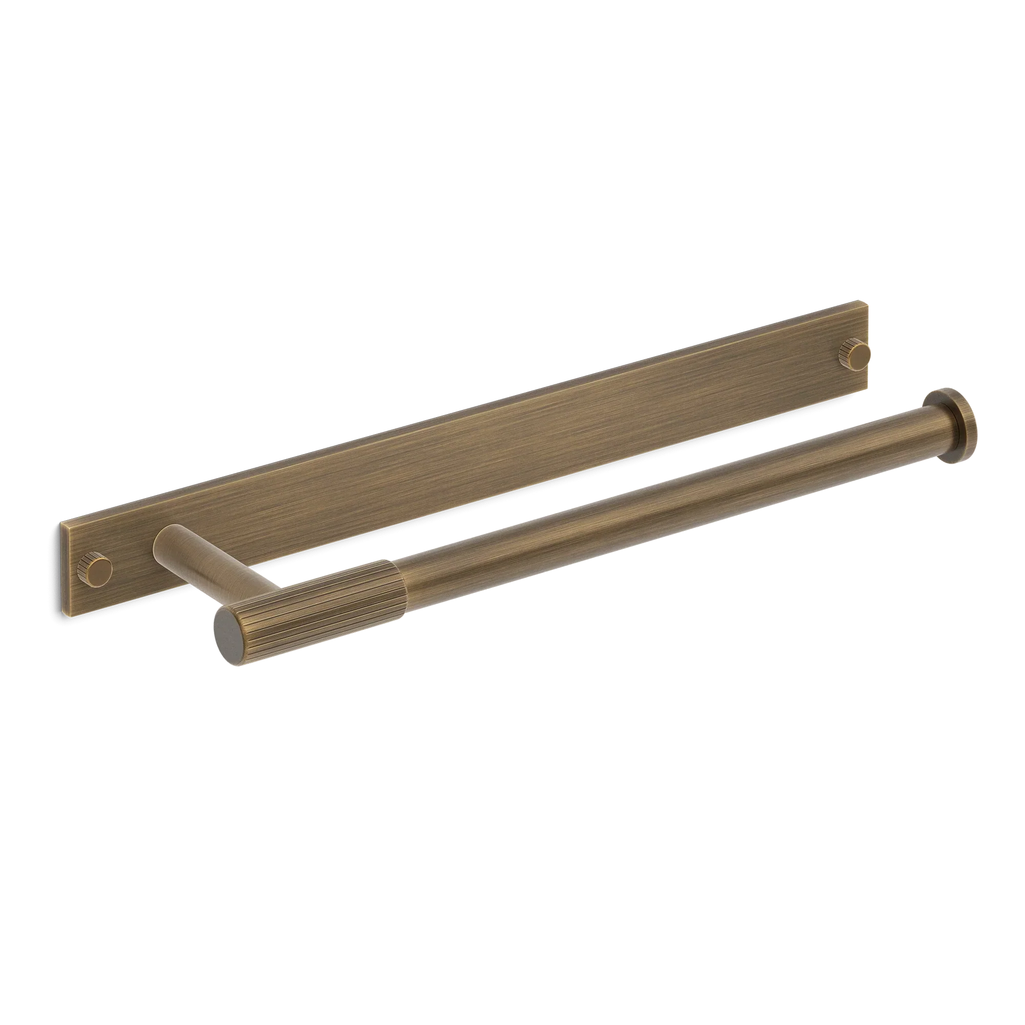 Armac Martin MIX Straight Knurled Hand Towel Rail With Backplate