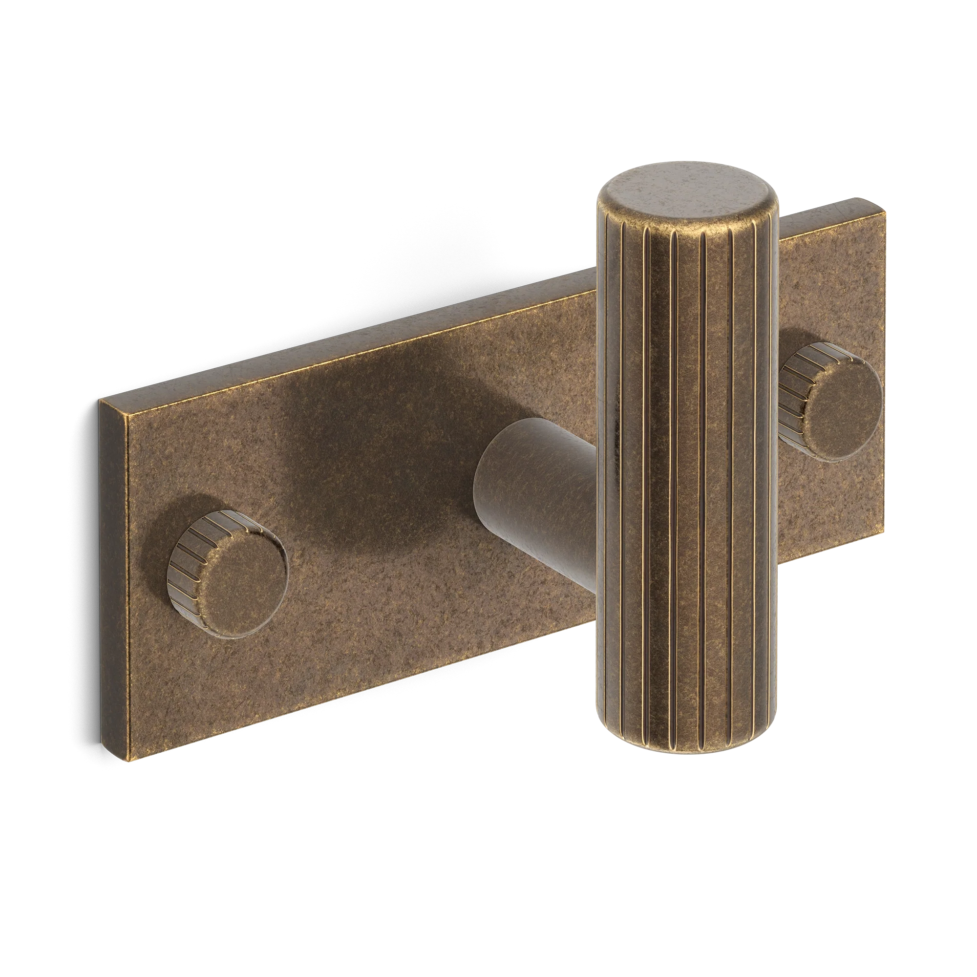 Armac Martin MIX Straight Knurled Single Horizontal Wall Hook