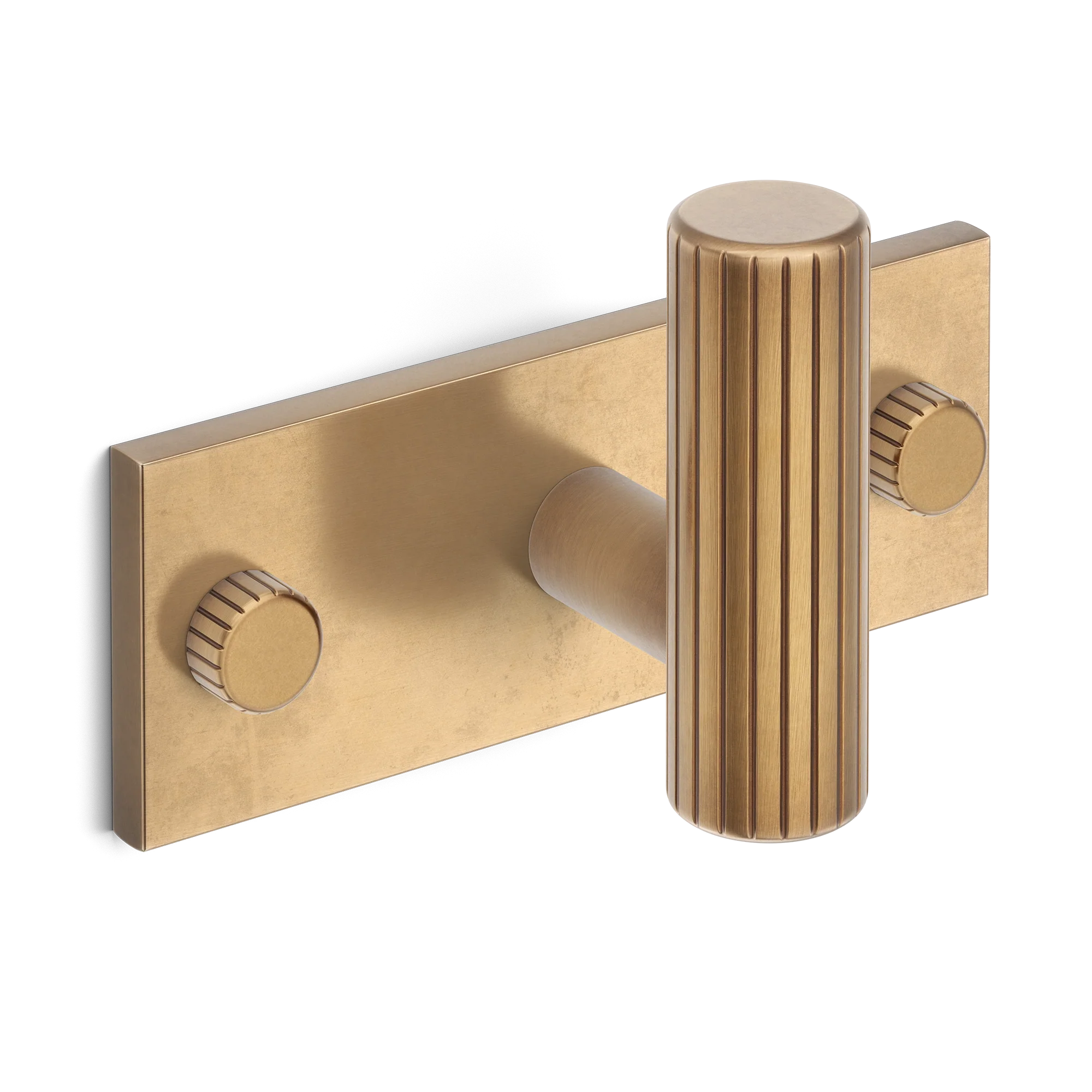 Armac Martin MIX Straight Knurled Single Horizontal Wall Hook