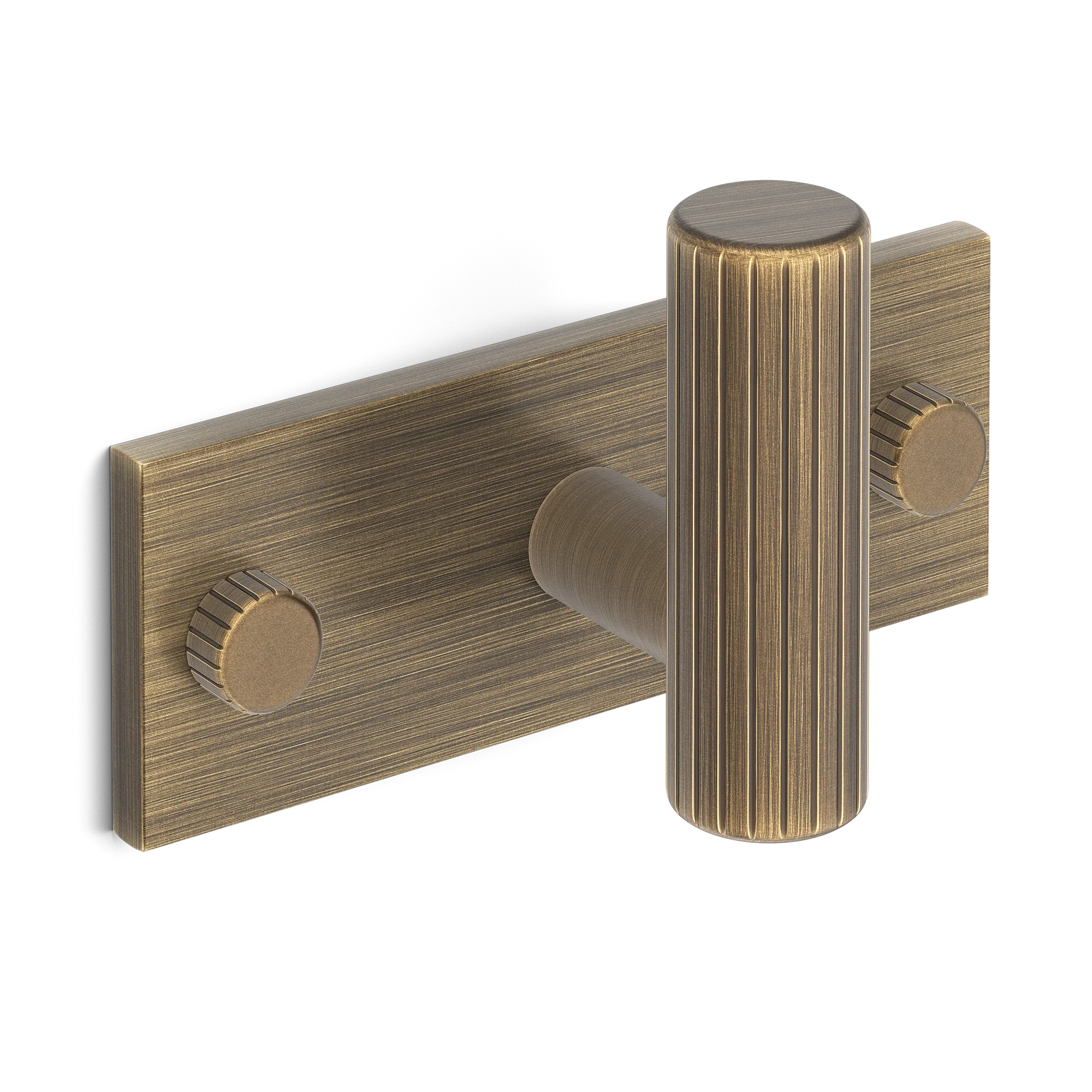 Armac Martin MIX Straight Knurled Single Horizontal Wall Hook