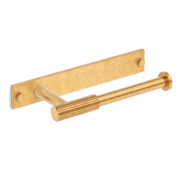 Armac Martin MIX Straight Knurled Toilet Roll Holder With Backplate