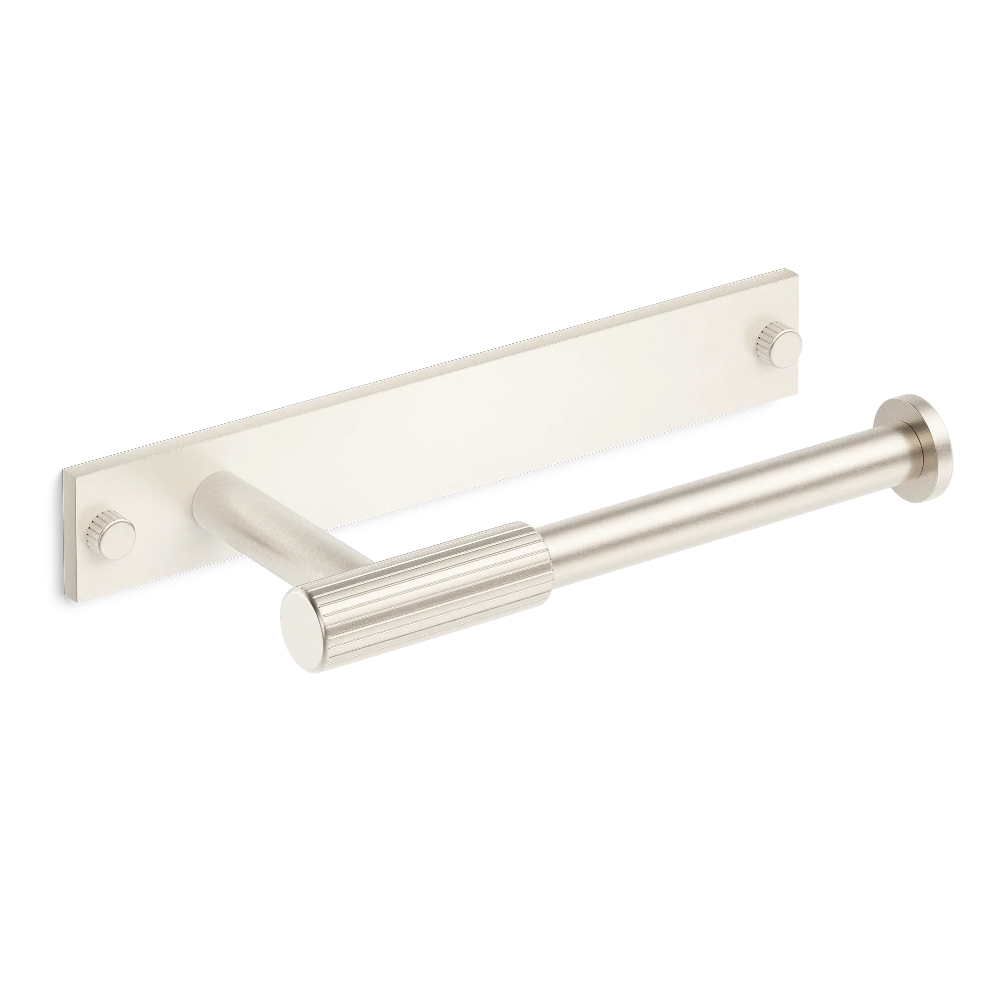 Armac Martin MIX Straight Knurled Toilet Roll Holder With Backplate