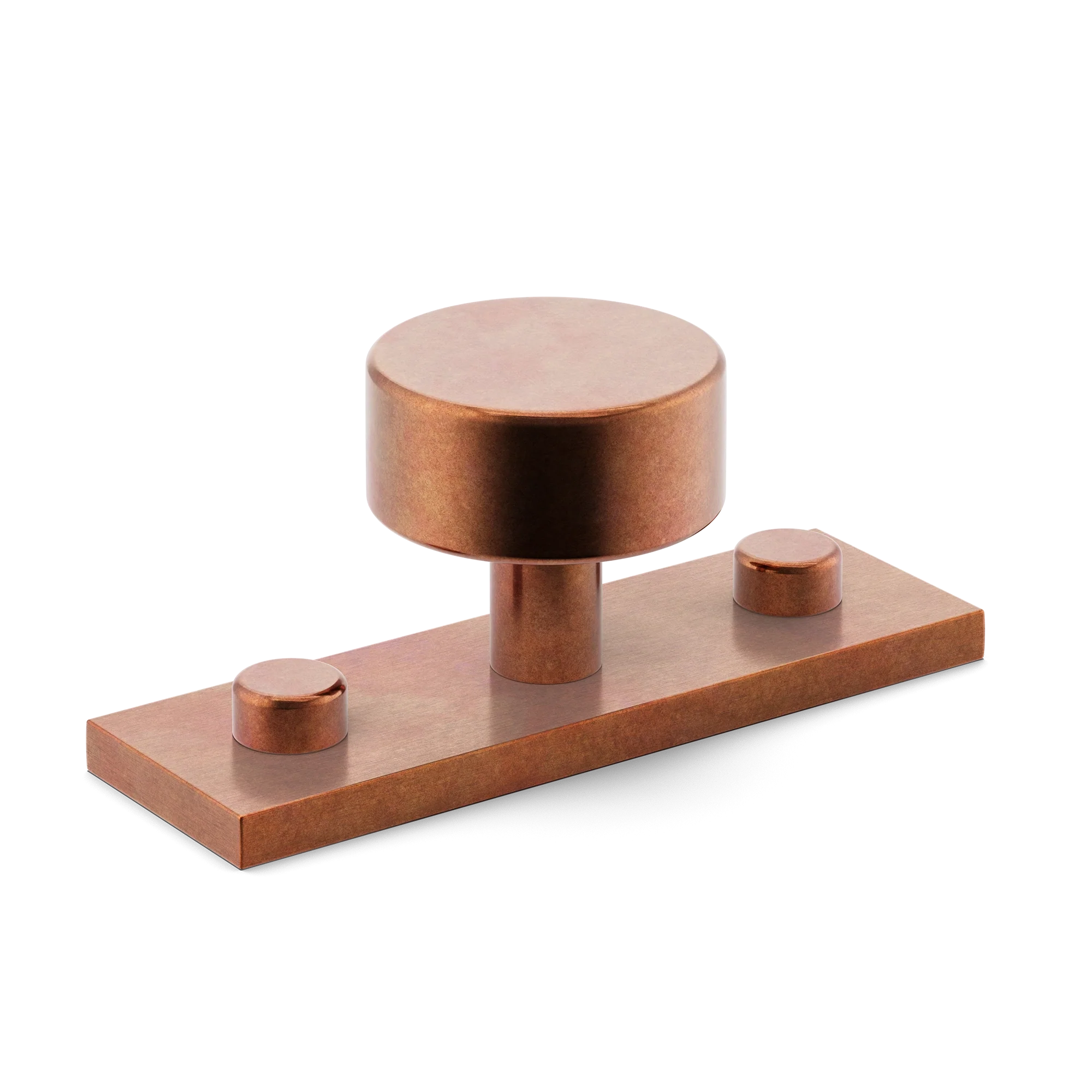 Armac Martin MIX Plain Cabinet Knob With Backplate