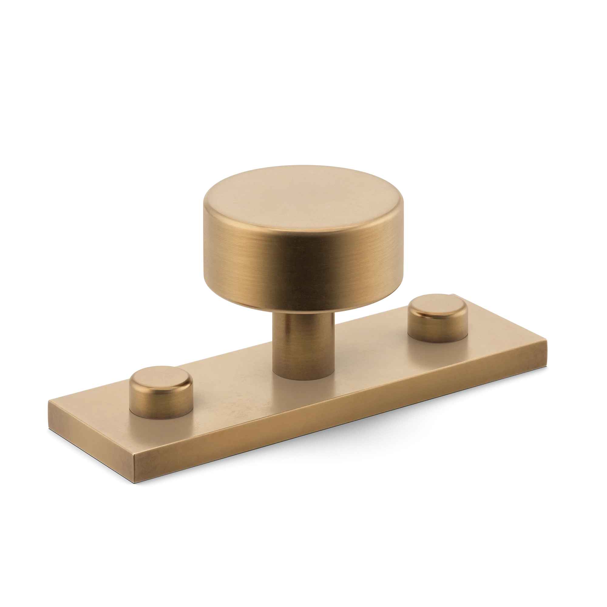 Armac Martin MIX Plain Cabinet Knob With Backplate